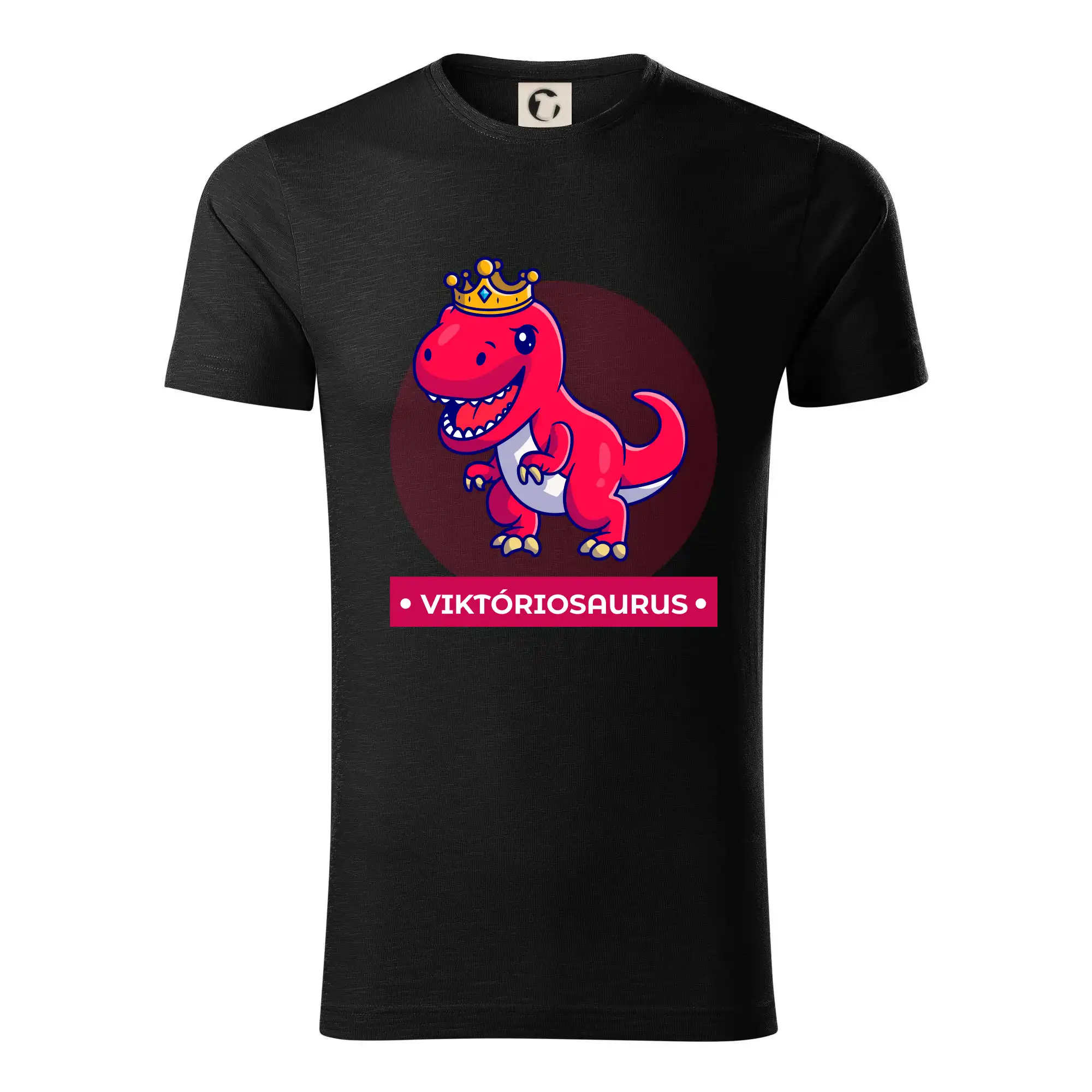 Detské tričká, mikiny a body s originálnymi potlačami | Veselé motívy pre chlapcov aj dievčatá - Dinosaurie mená - červený dinosaurus - Tričko z organickej bavlny