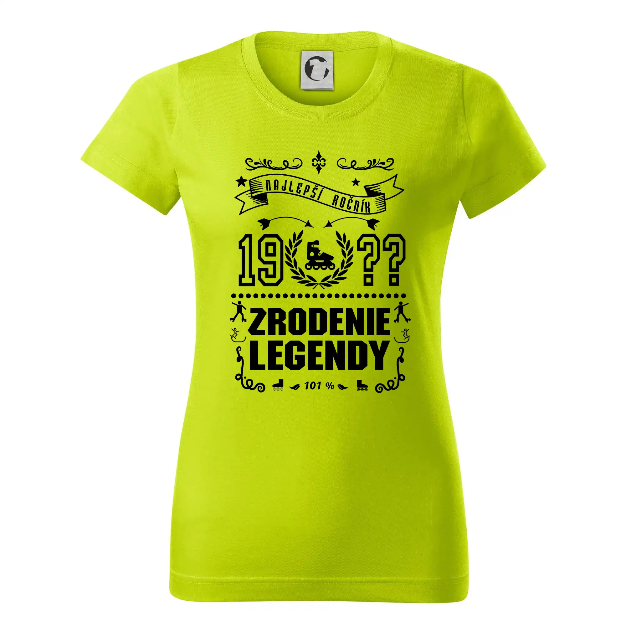 Trička Zrodenie legendy - Zrodenie legendy pre korčuliarov - Dámske tričko basic - ľahko voľnejšie a dlhšie