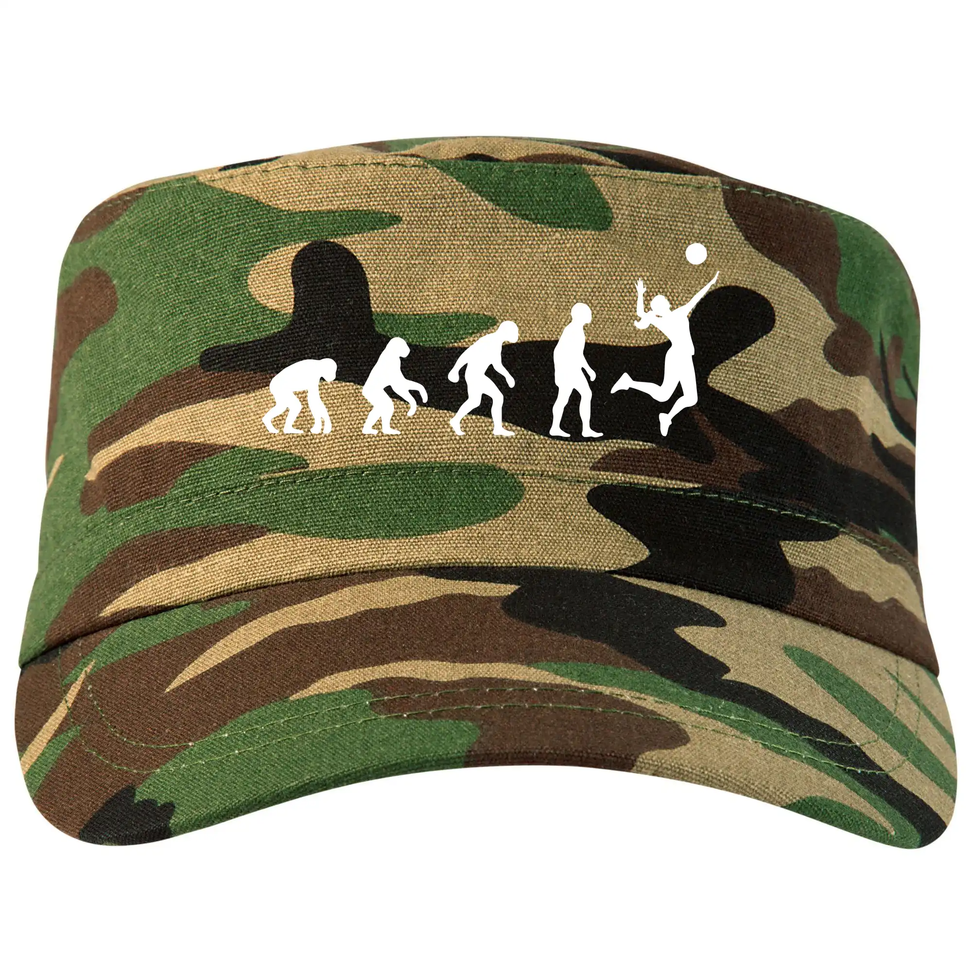 Trička na volejbal - Evolúcia volejbal cop - Šiltovka CAMO