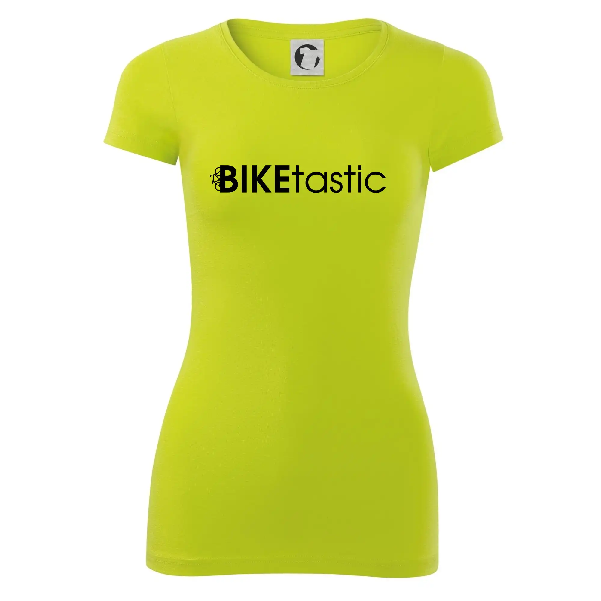 Tričko ako darček pre cyklistu - Bike nápisy Biketastic - Dámske tričko Glance - Priliehavejší strih