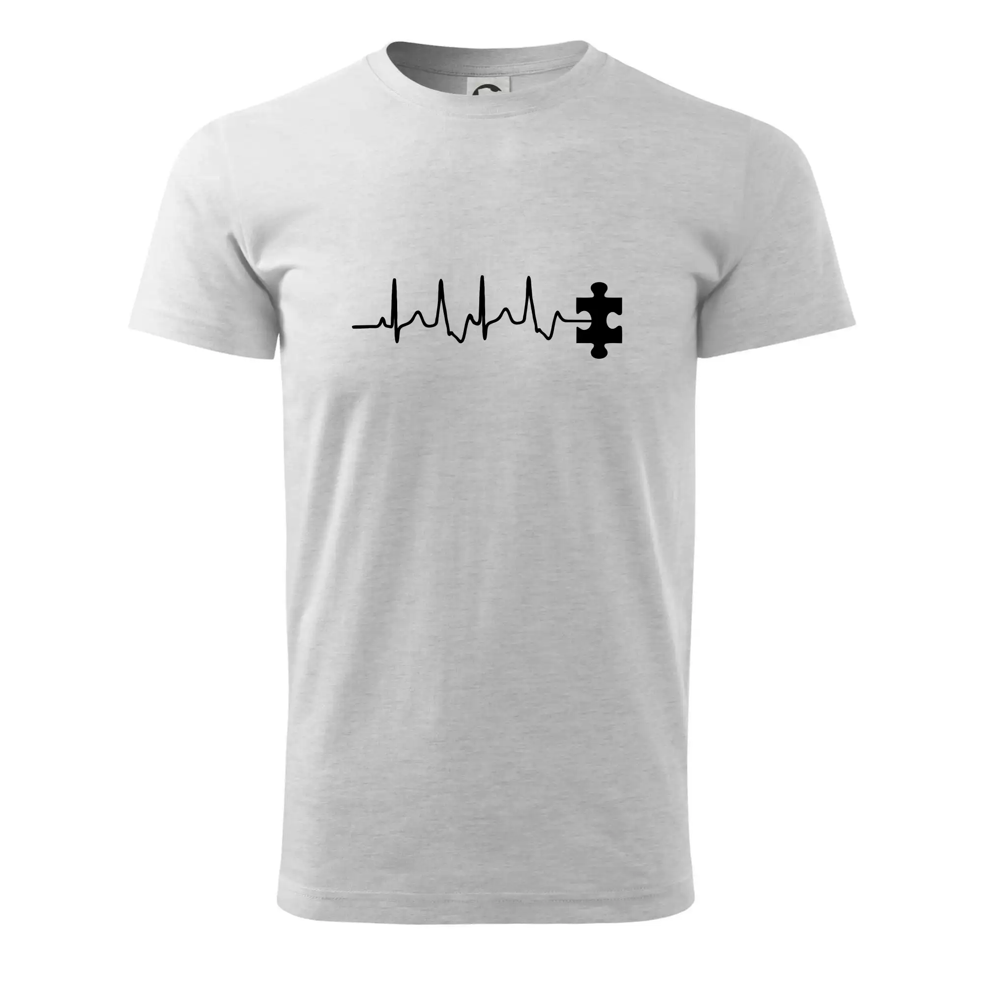 Tričká pre zamilovaných - EKG puzzle rozpojené - Klasické pánske tričko vyššej gramáže