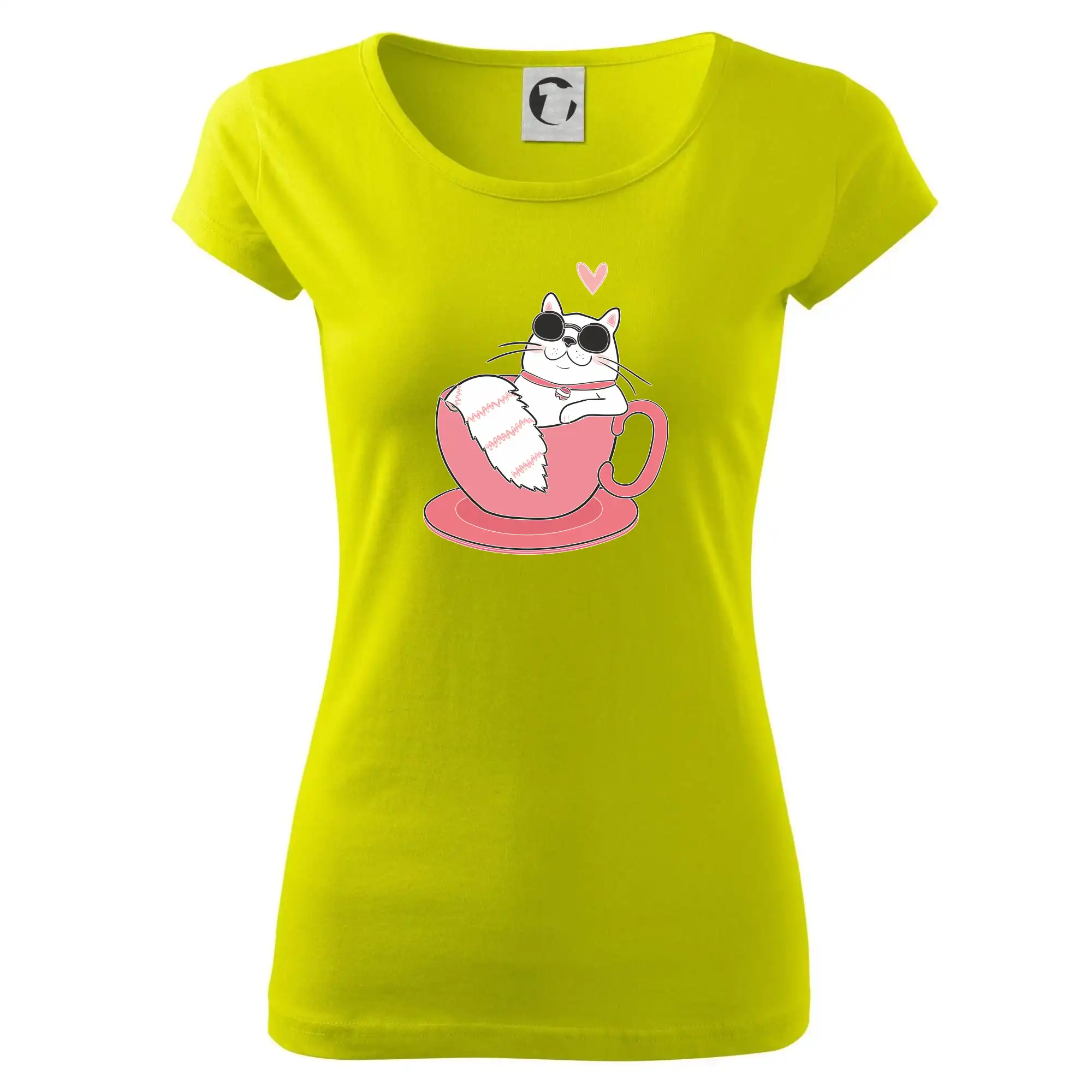 Hustá kočka v hrníčku