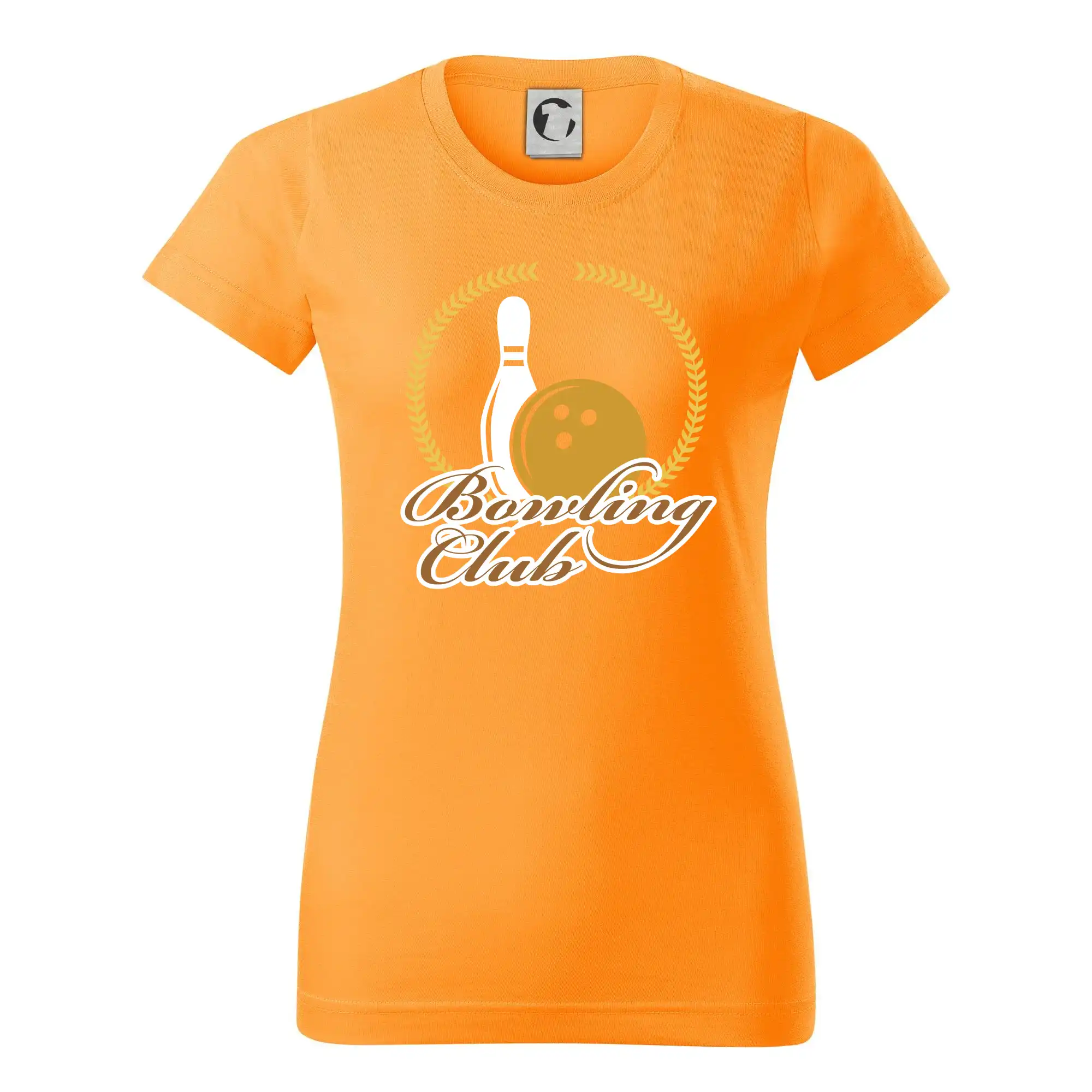 Tričká Bowling - Bowling cup věnec - Dámske tričko basic - ľahko voľnejšie a dlhšie