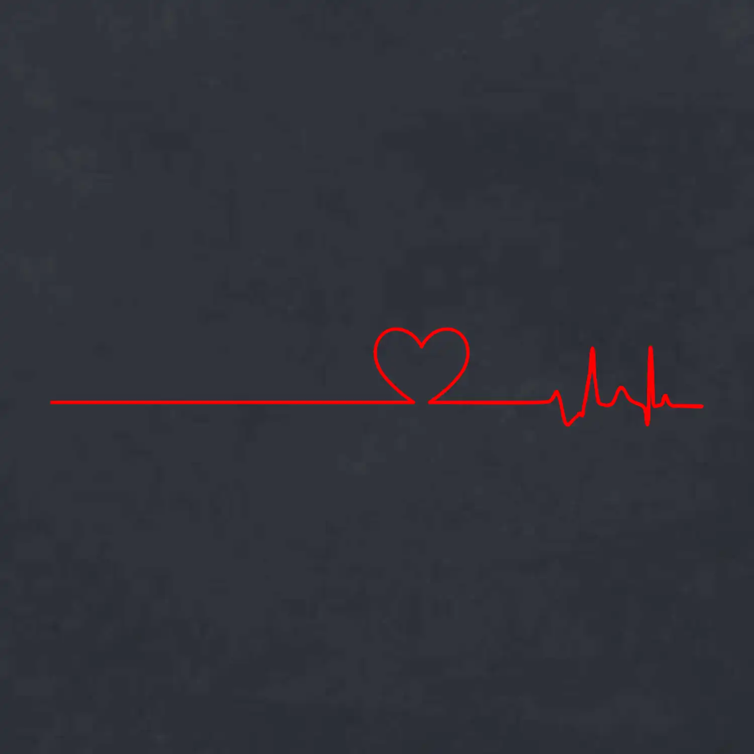 Poker EKG srdce červené