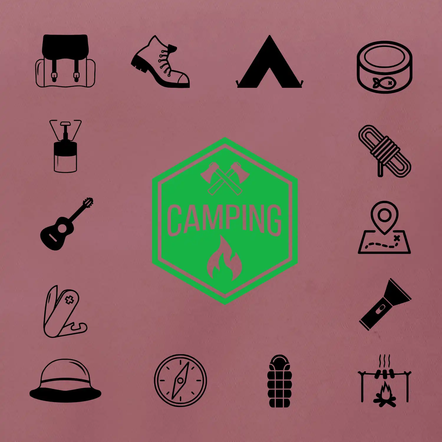 Kempování symboly