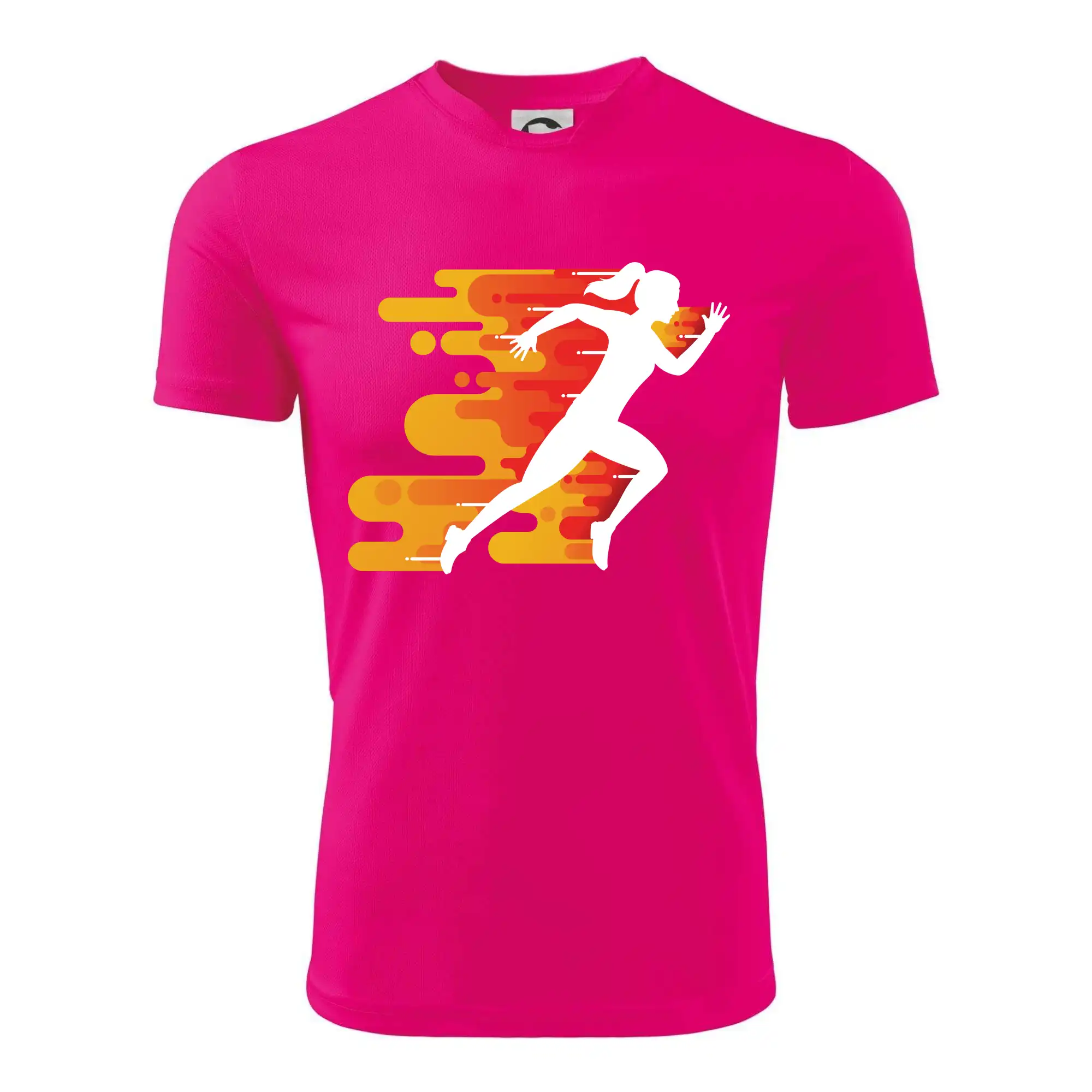 Běhání - oranžová žena