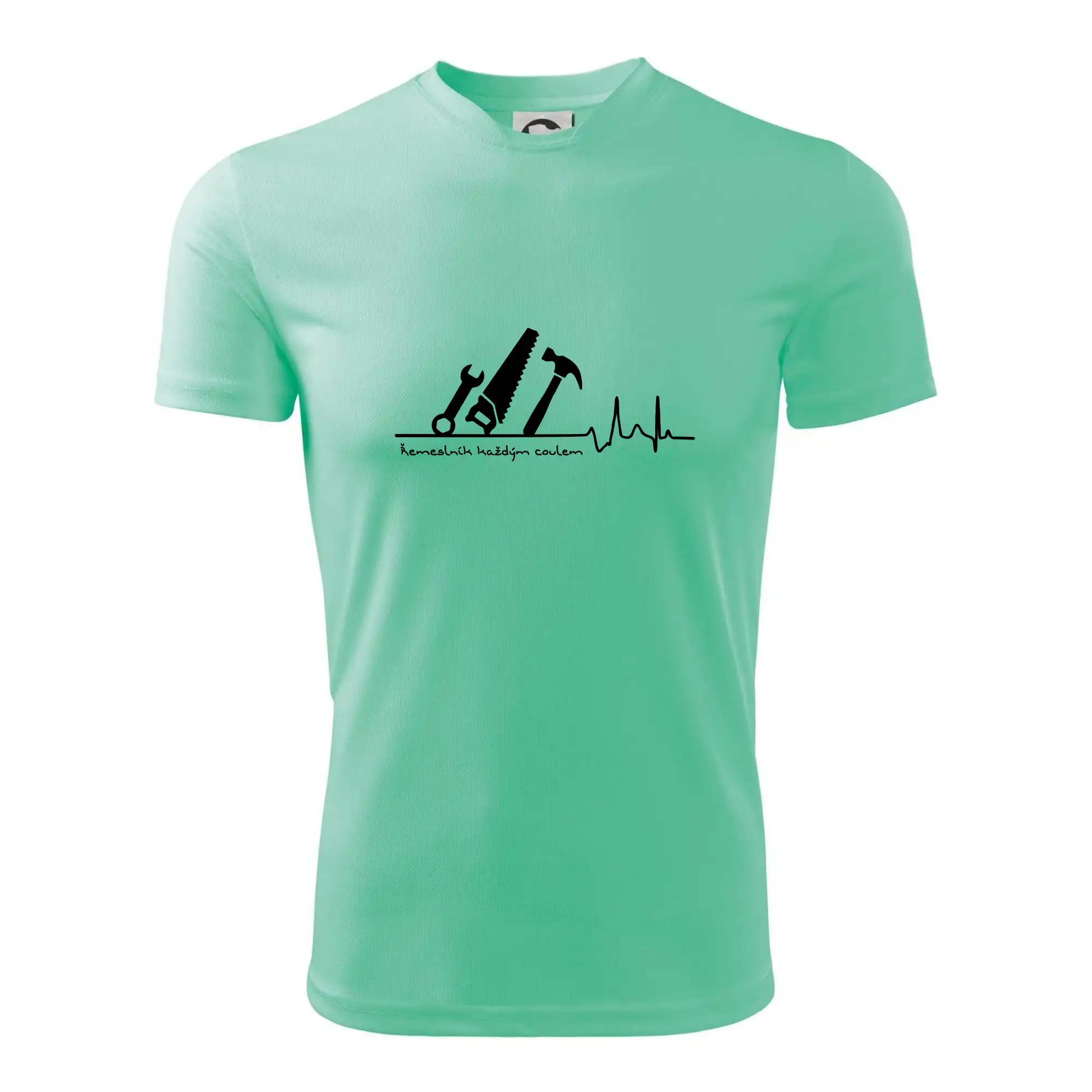 Vtipné tričká do práce - Ekg řemeslník každým coulem - Pánske tričko Fantasy športové