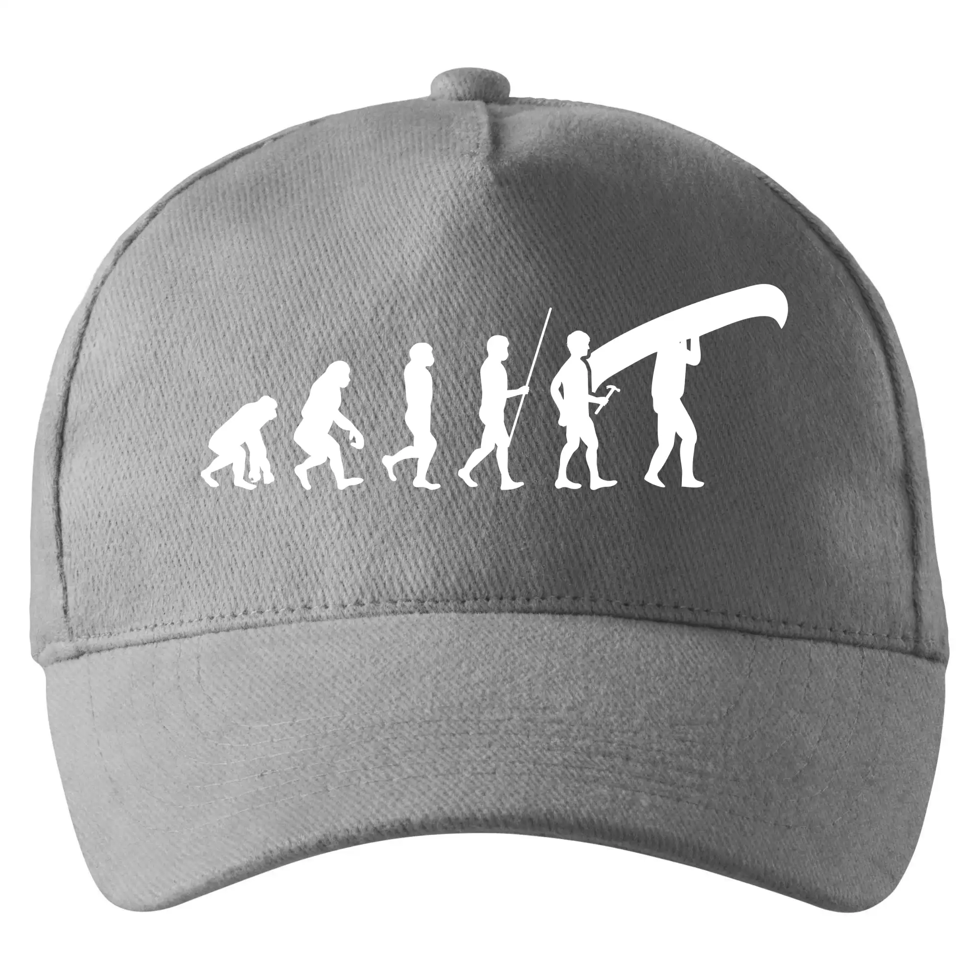 Vodácke tričká - Evoluce kanoe nad hlavou - Šiltovka so zahnutým šiltom a mosaznou sponou