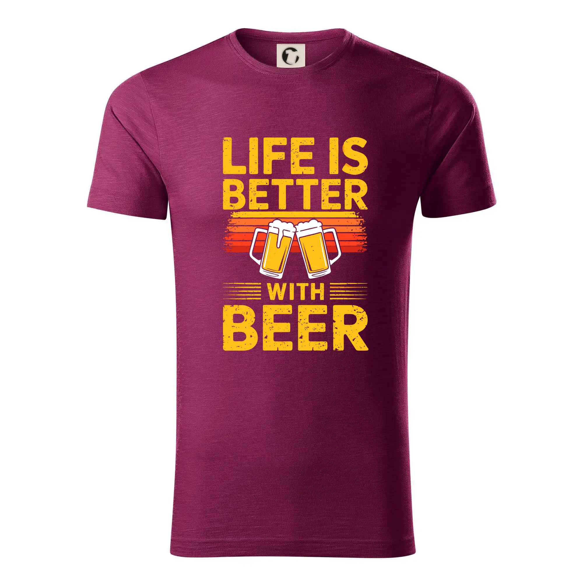 Life is better with beer - oranžové