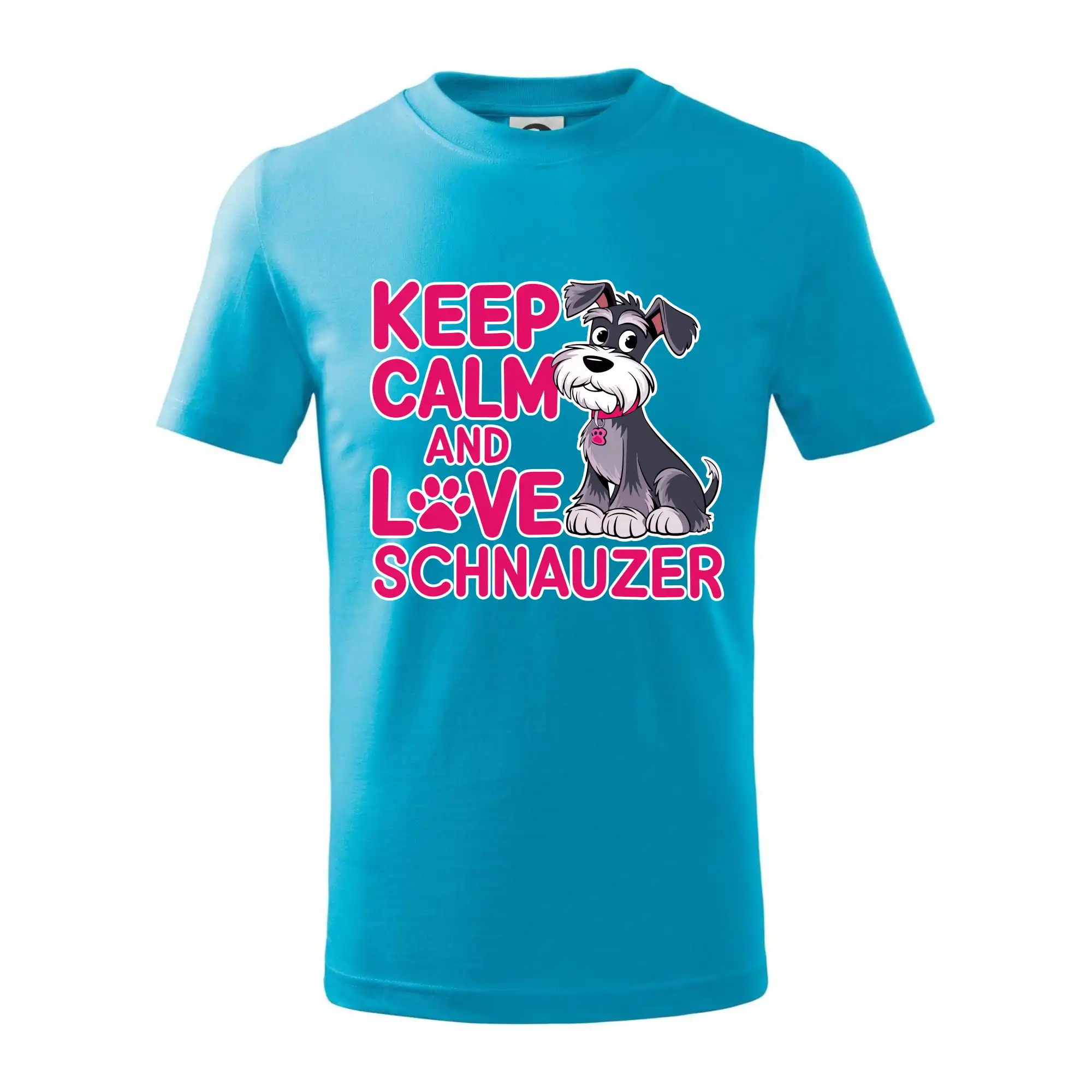 Ostatné psie plemená - Keep calm and love Schnauzer - Tričko detské bavlnené