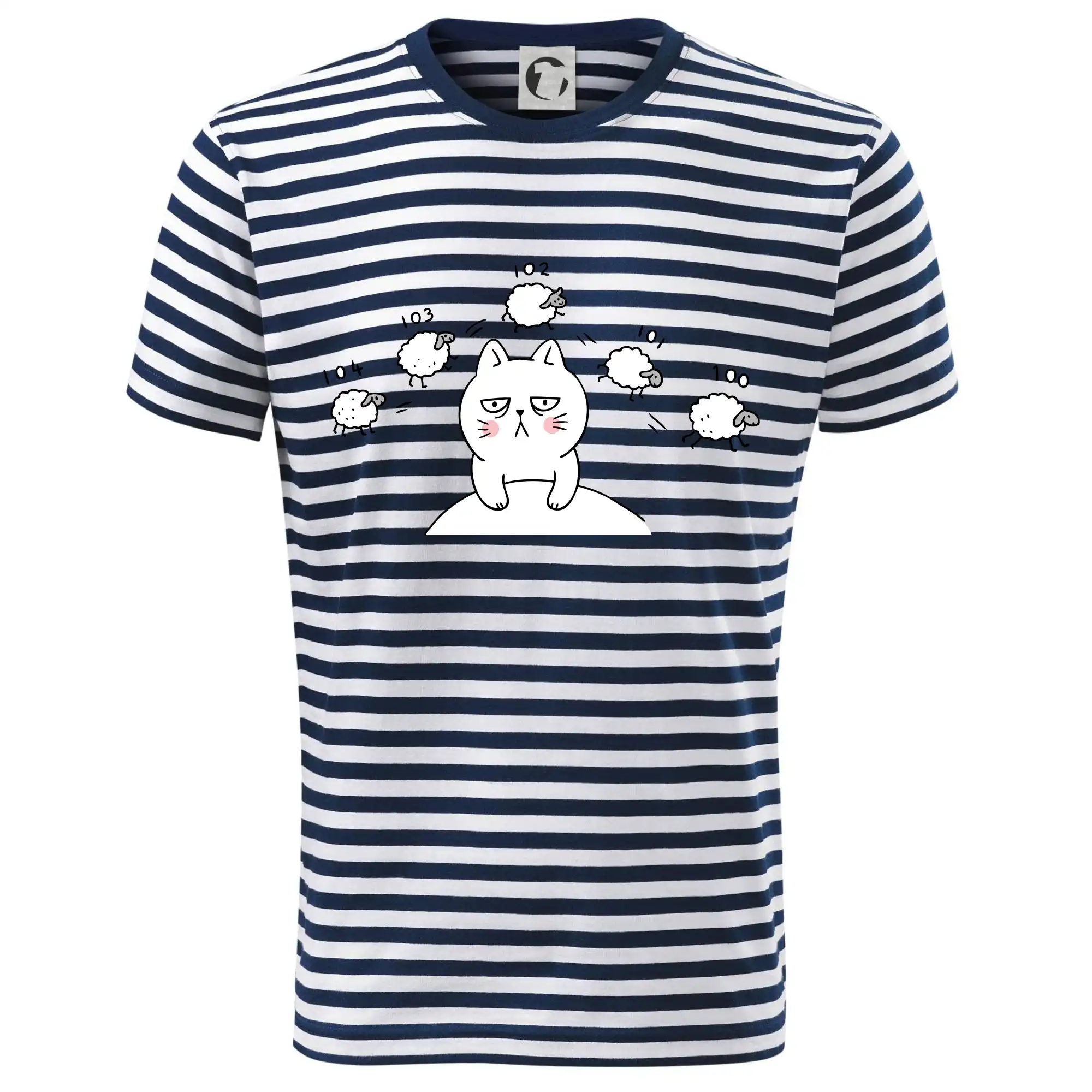 Vtipná tričká s mačkou - Unavená mačka nemôže spať - Dětské triko na vodu