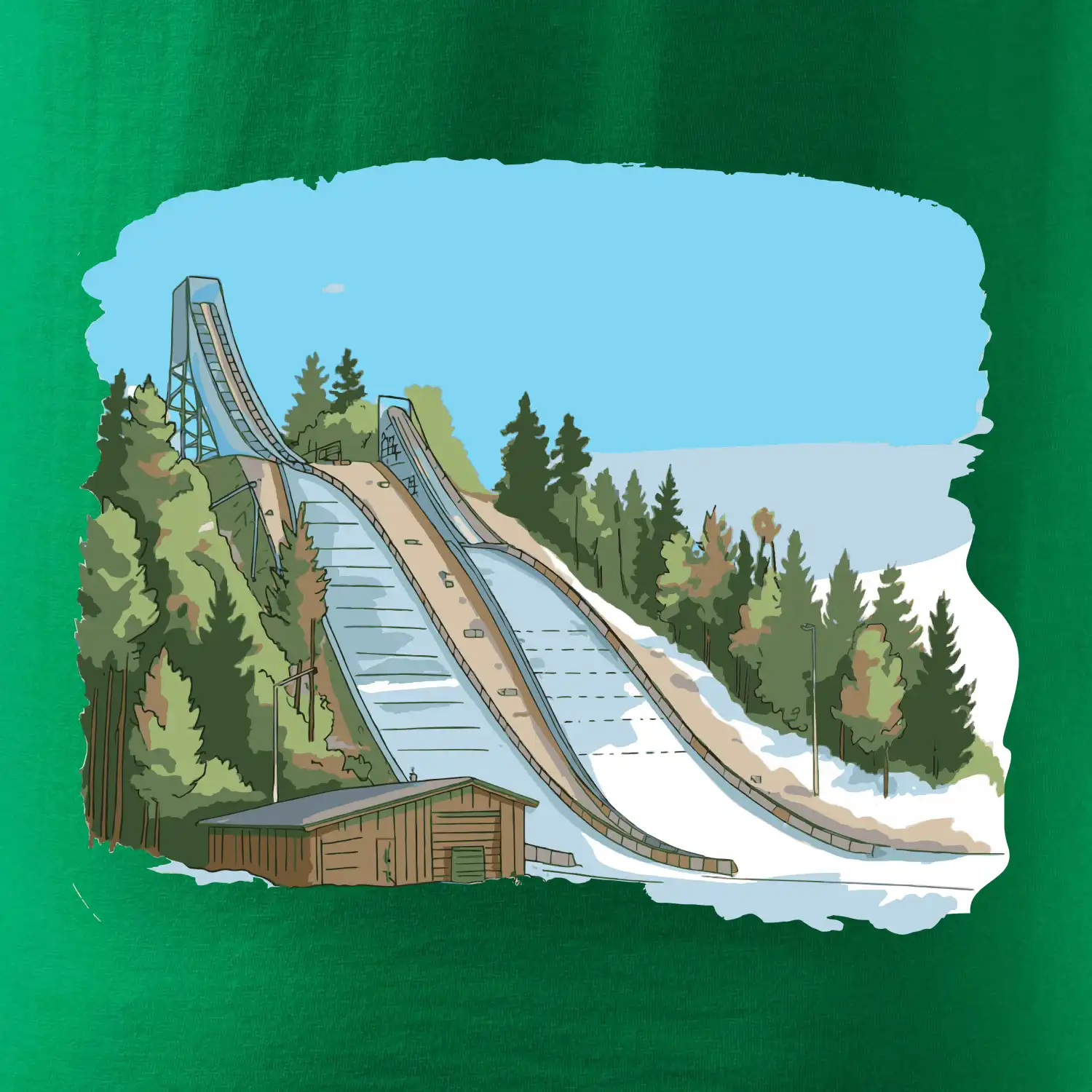 Obrázek skokanských můstků