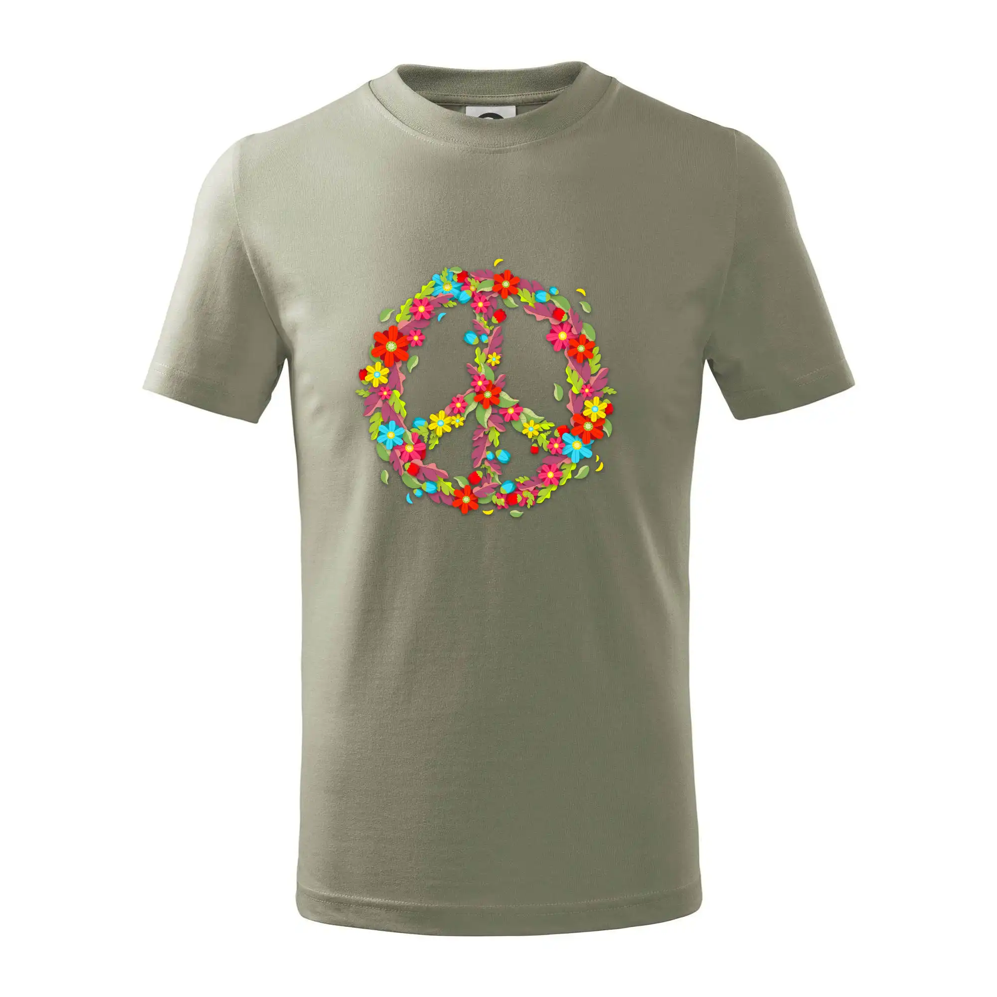 Peace symbol červené květiny