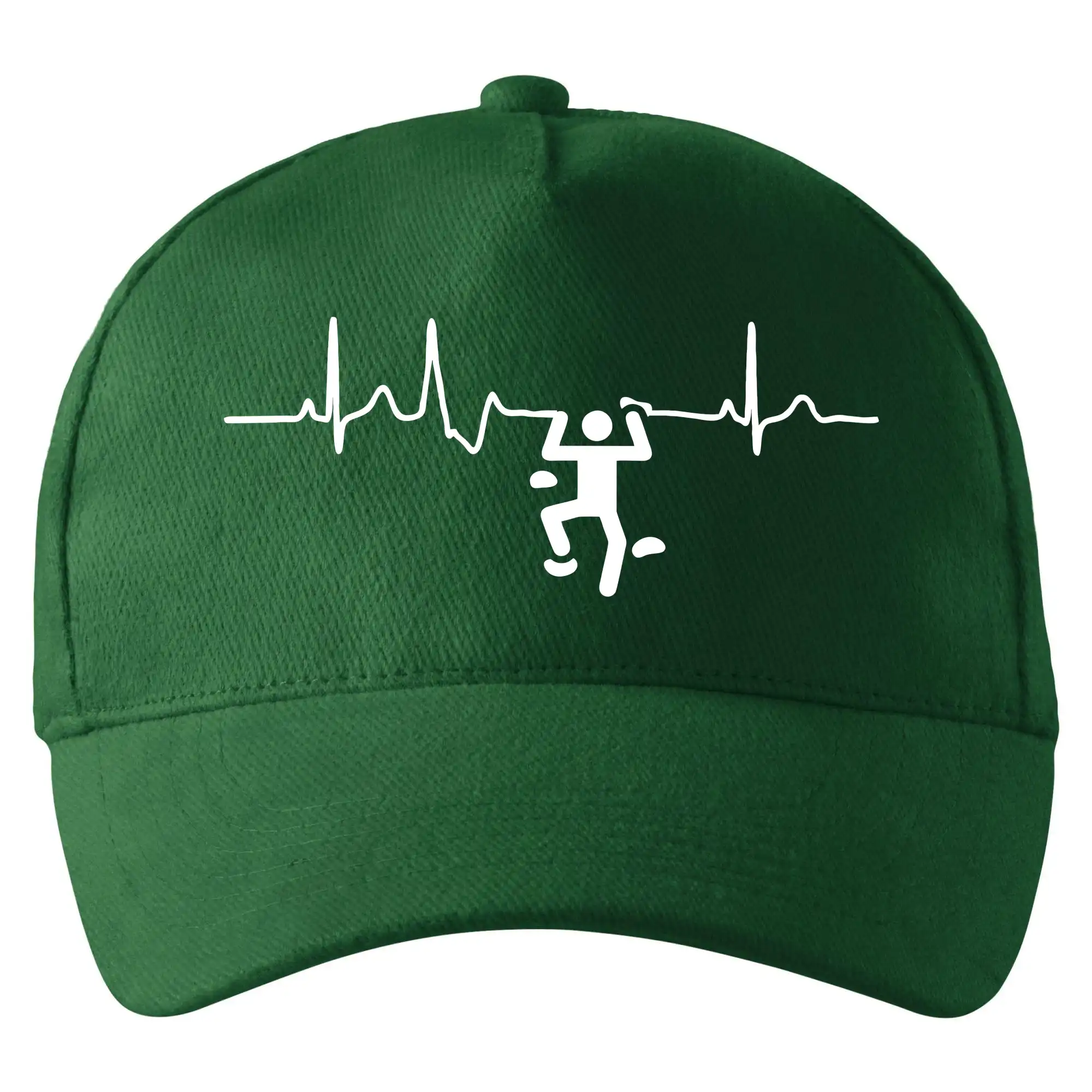 Trička pro horolezcov - EKG lezecká stěna - Šiltovka so zahnutým šiltom a mosaznou sponou