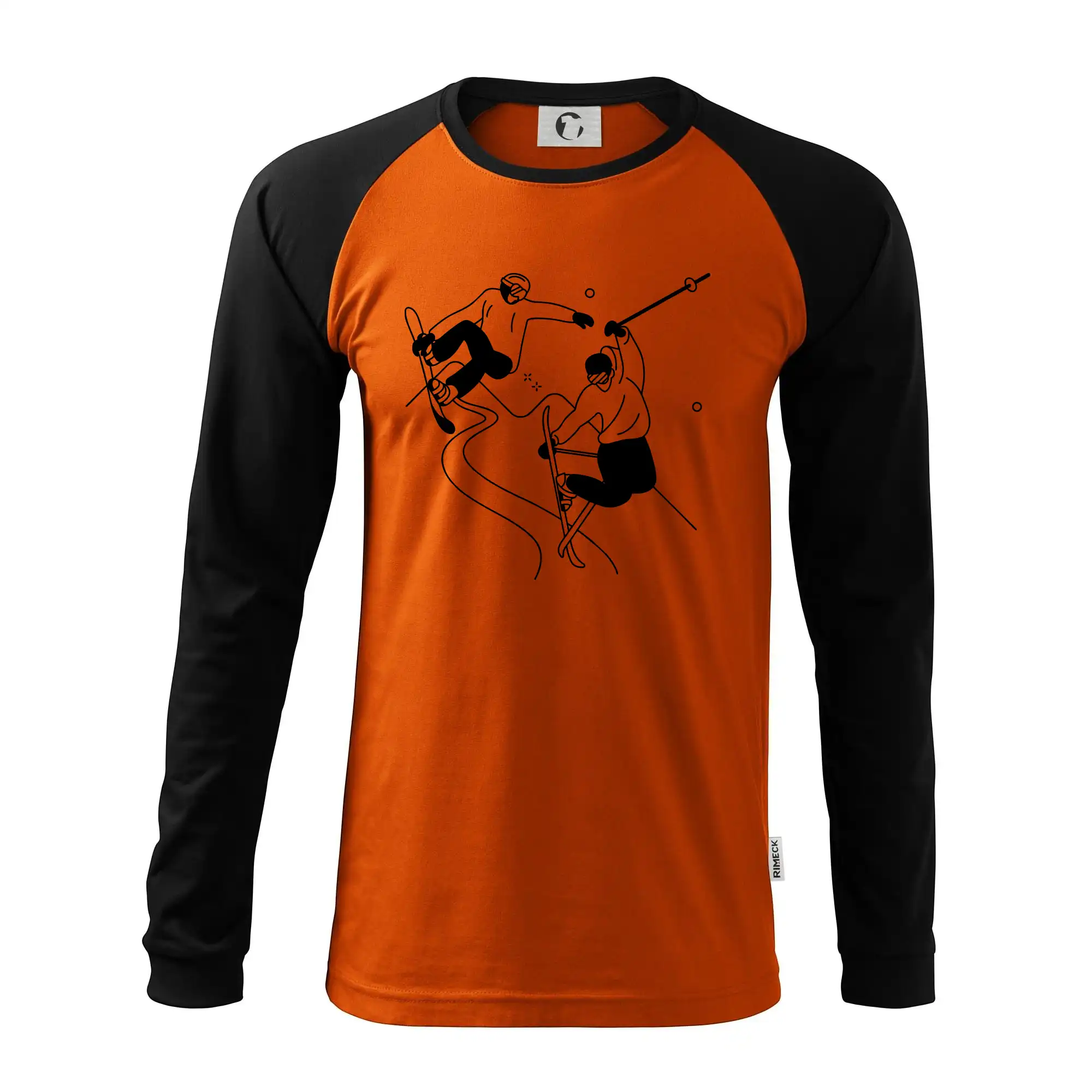 Lyžovaní - kresleny obrázek