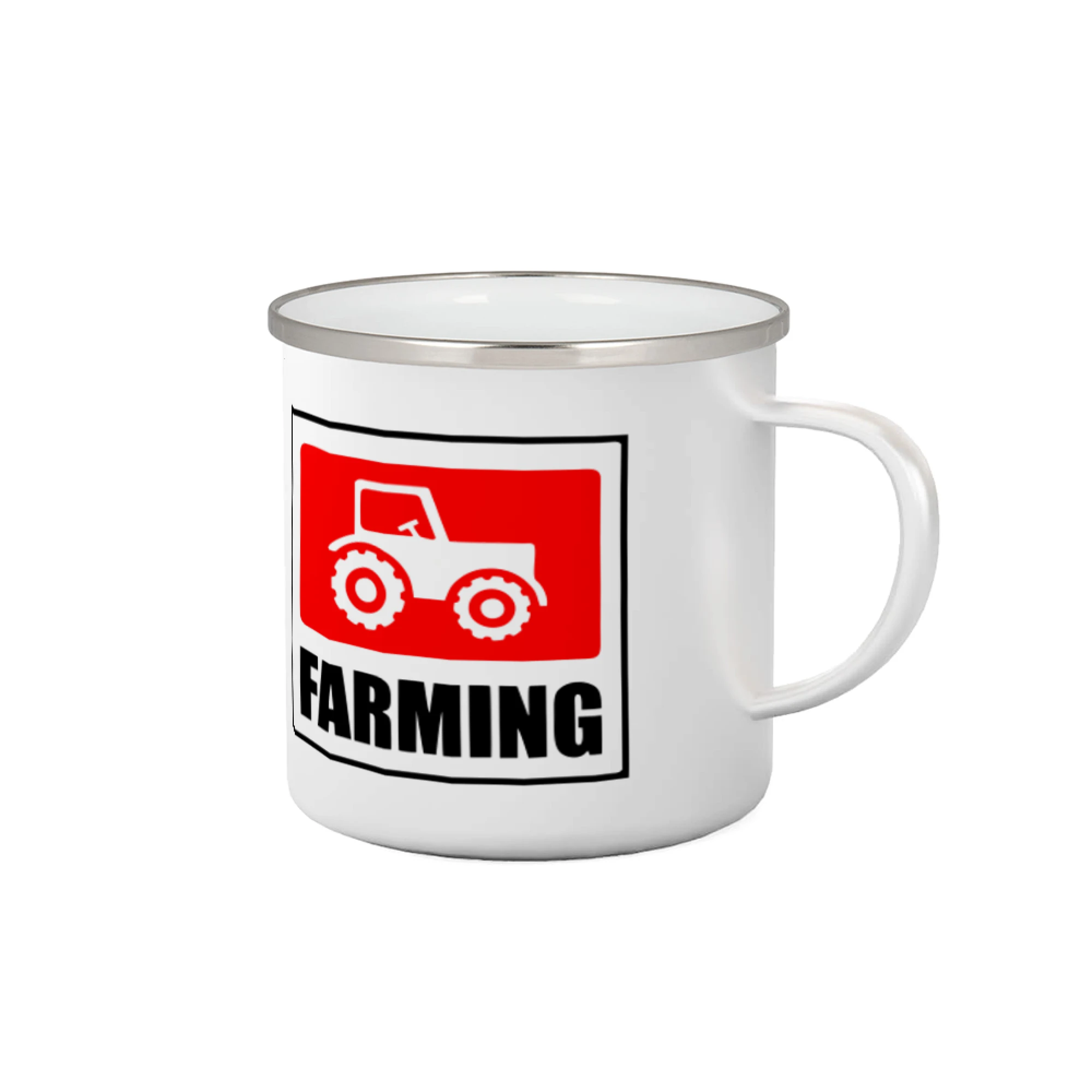 Farming traktor logo - Plecháčik