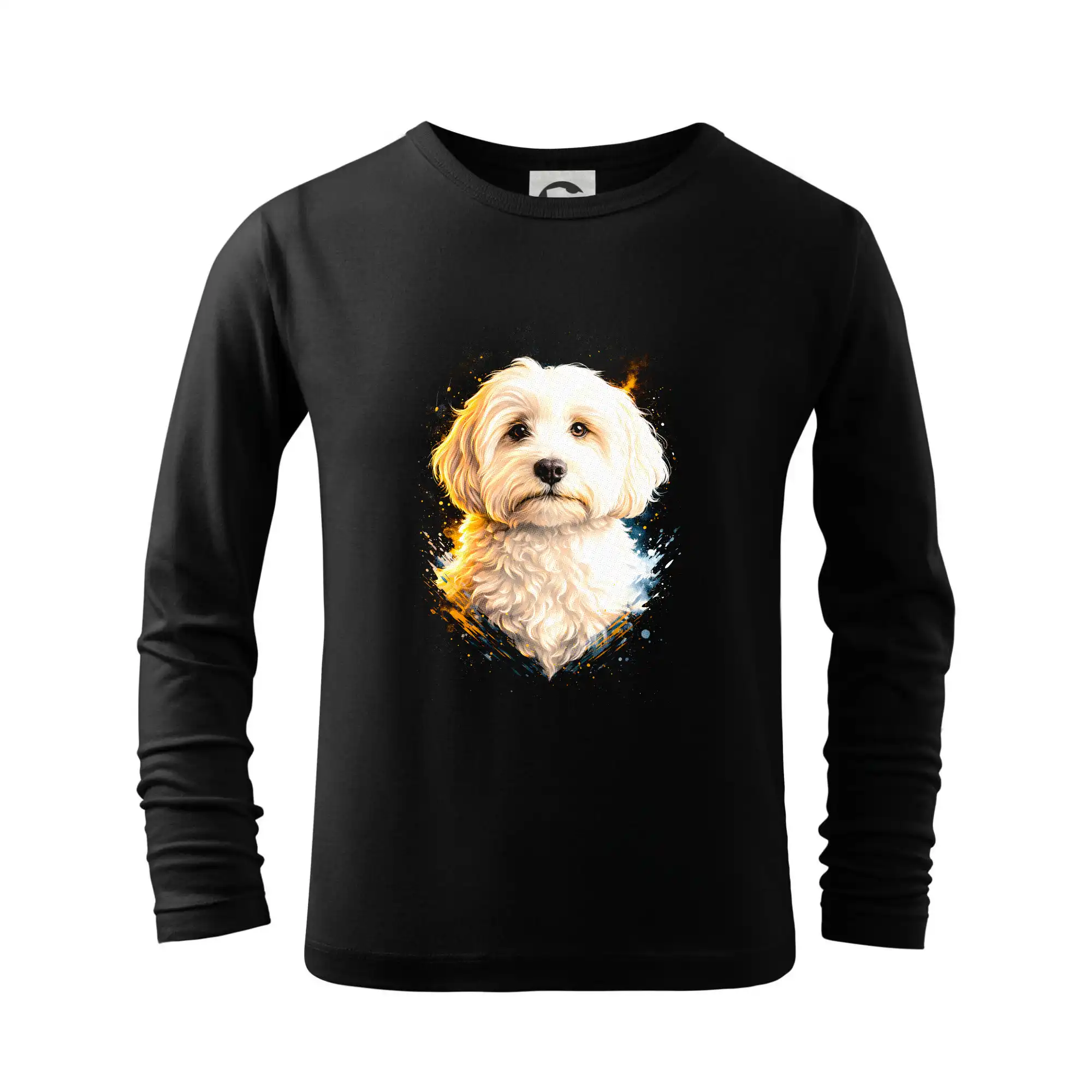Ostatné psie plemená - Obrázok poltón Maltipoo - Tričko detské Long Sleeve