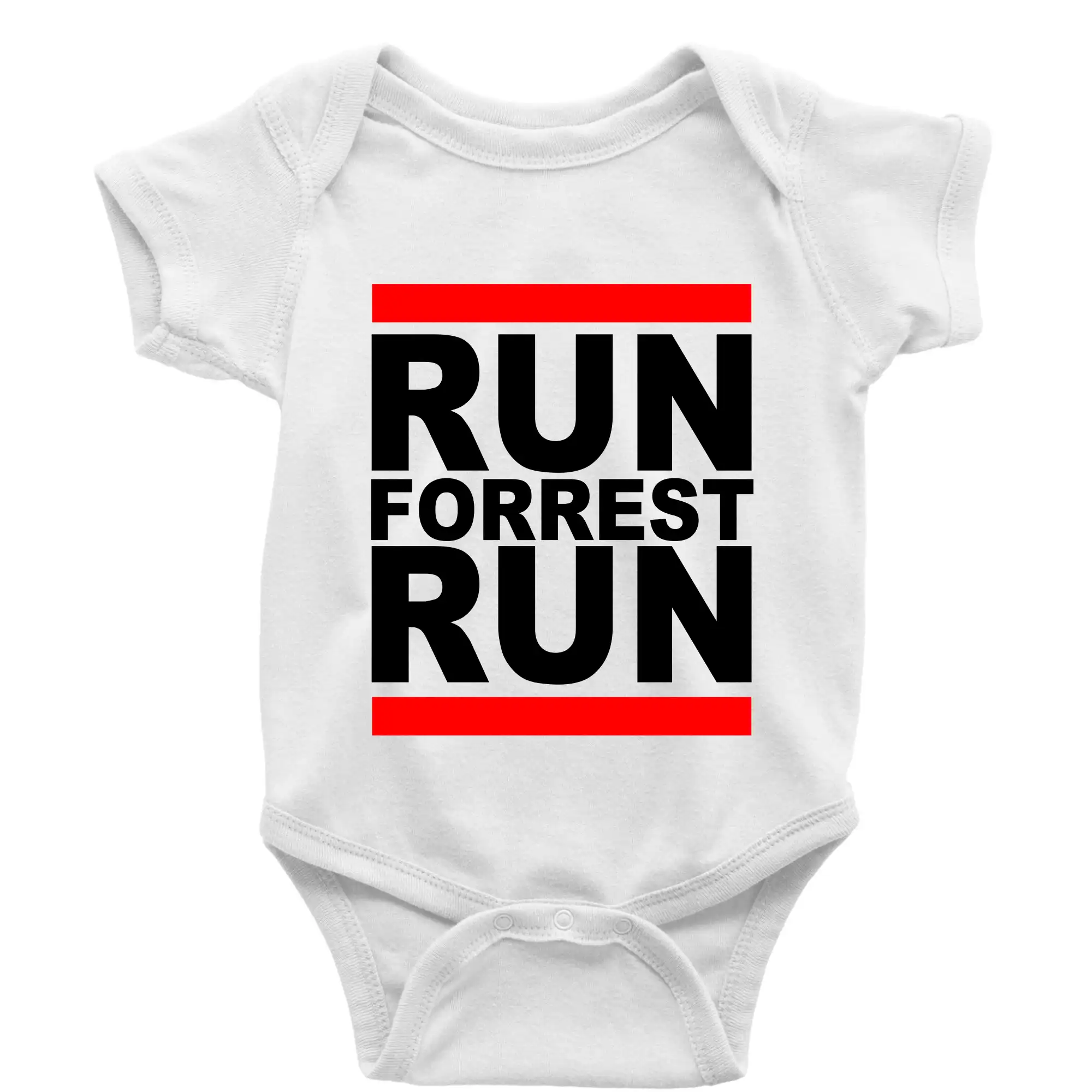 Filmové tričká - Run Forrest Run - Body dojčenské s krátkym rukávom