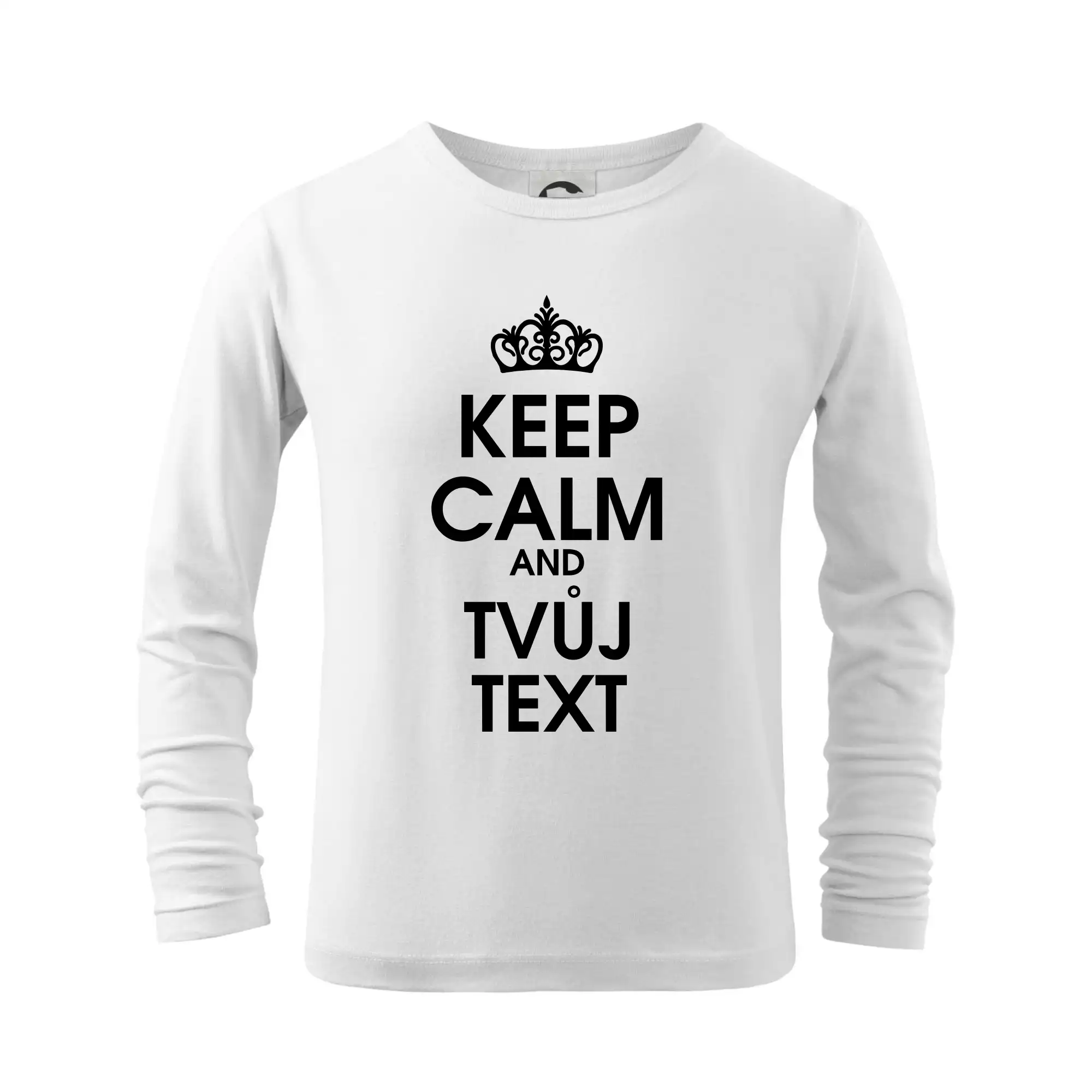 Tričká na párty - Keep calm - váš text - Tričko detské Long Sleeve
