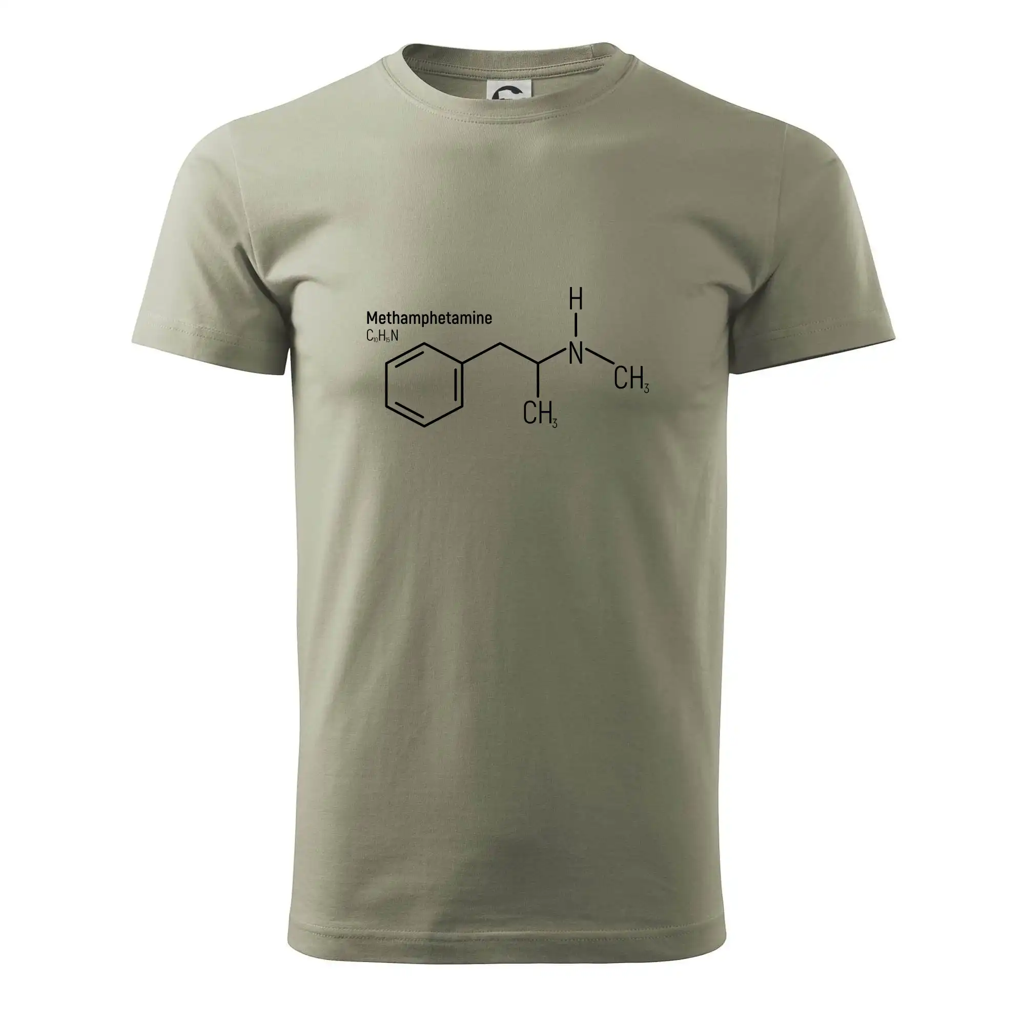 Vtipné tričká pre Chemiky - Molekulárna štruktúra Metamfetamín - Pánske tričko nižšej gramáže