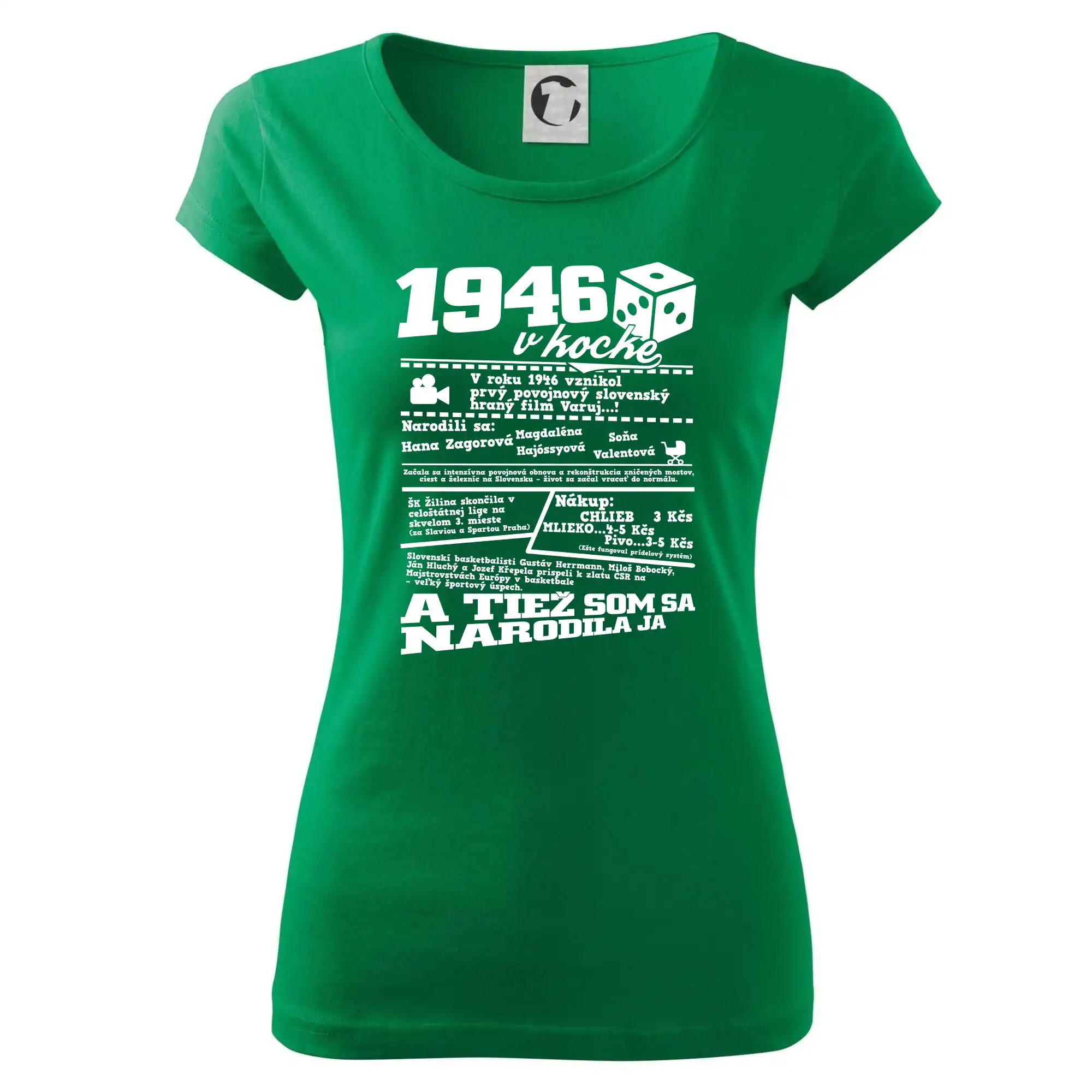 1946 v kocke - Dámske tričko Pure