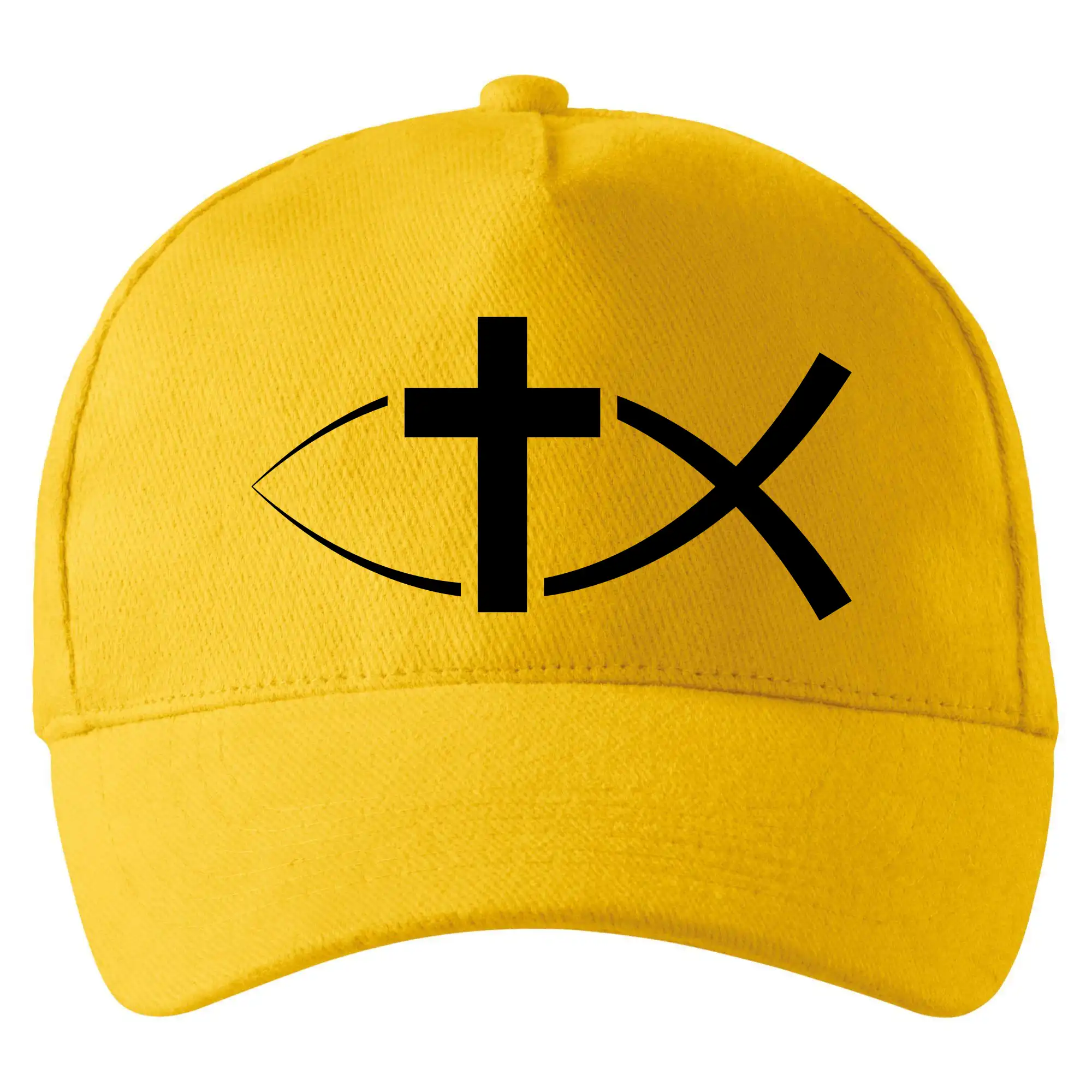 Ježíšova ryba - Šiltovka so zahnutým šiltom a mosaznou sponou