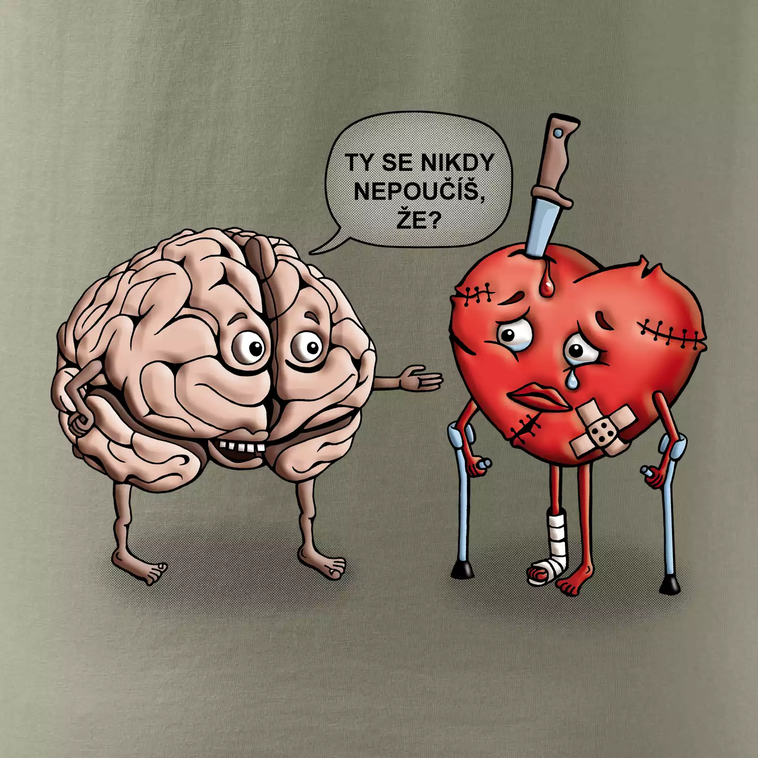 Mozek a srdce - poučení (Hana-creative)