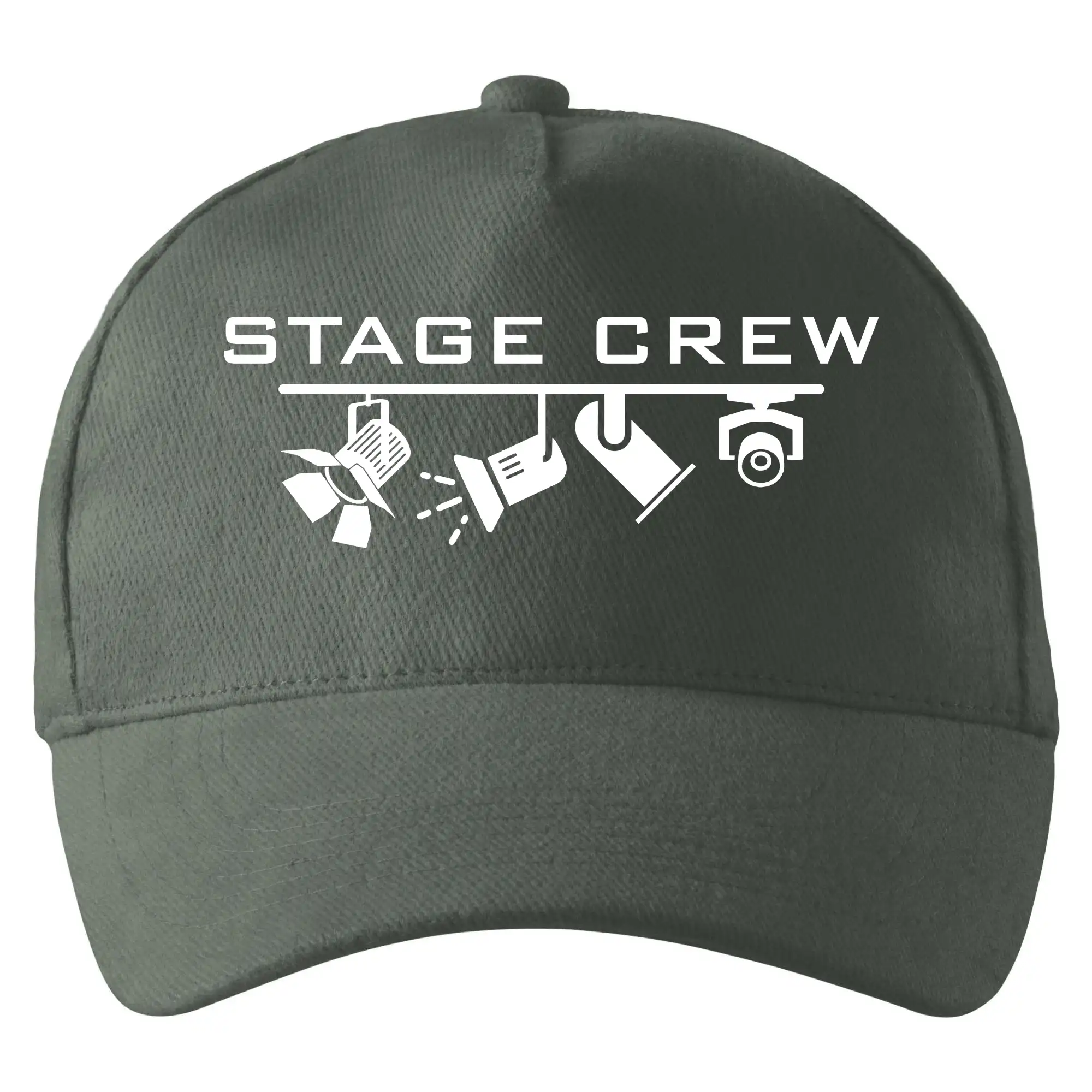 Osvetľovač - stage crew - Šiltovka so zahnutým šiltom a mosaznou sponou