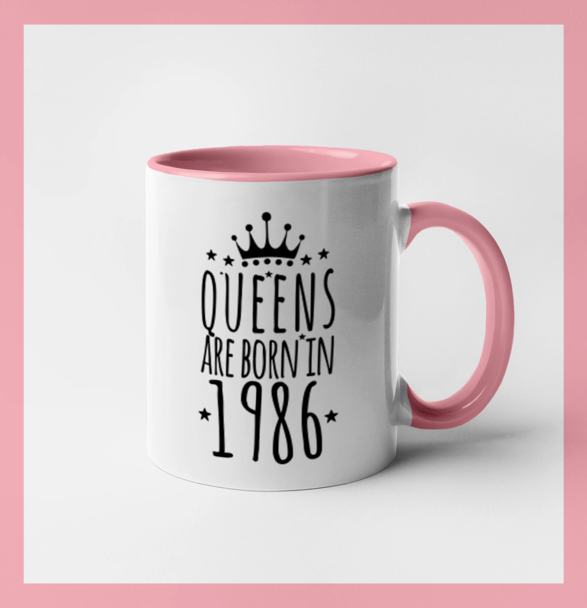 Trička s ročníkom 1986 - Queens are born in 1986 - Hrnček 