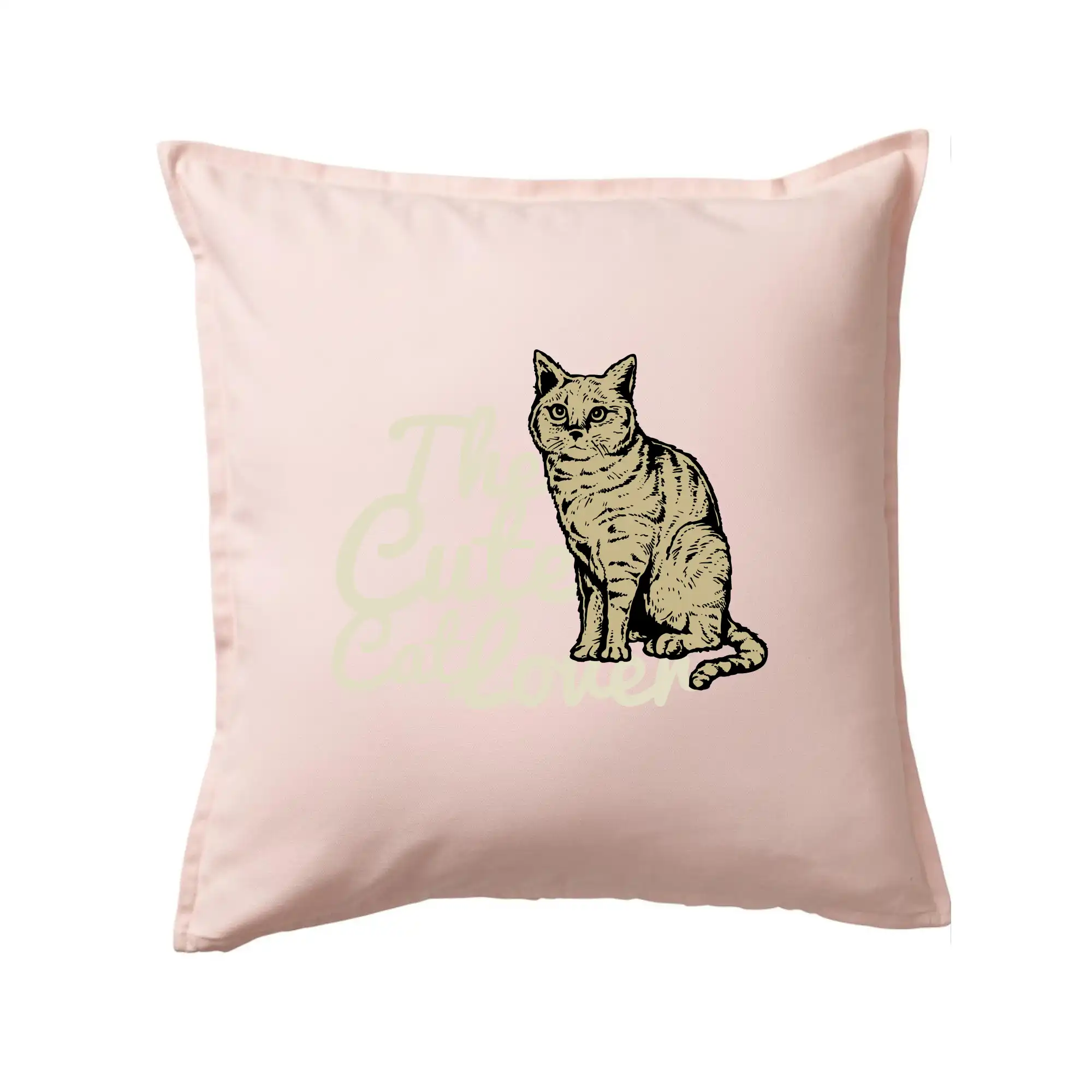 Vtipná tričká s mačkou - The cute cat lover - Vankúš 50x50