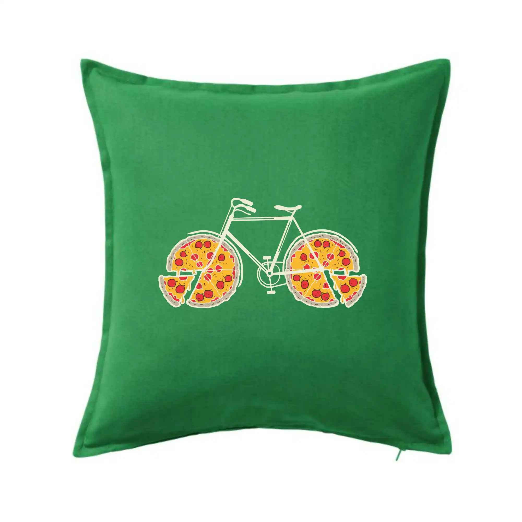 Tričko ako darček pre cyklistu - Pizza koleso - Vankúš 50x50