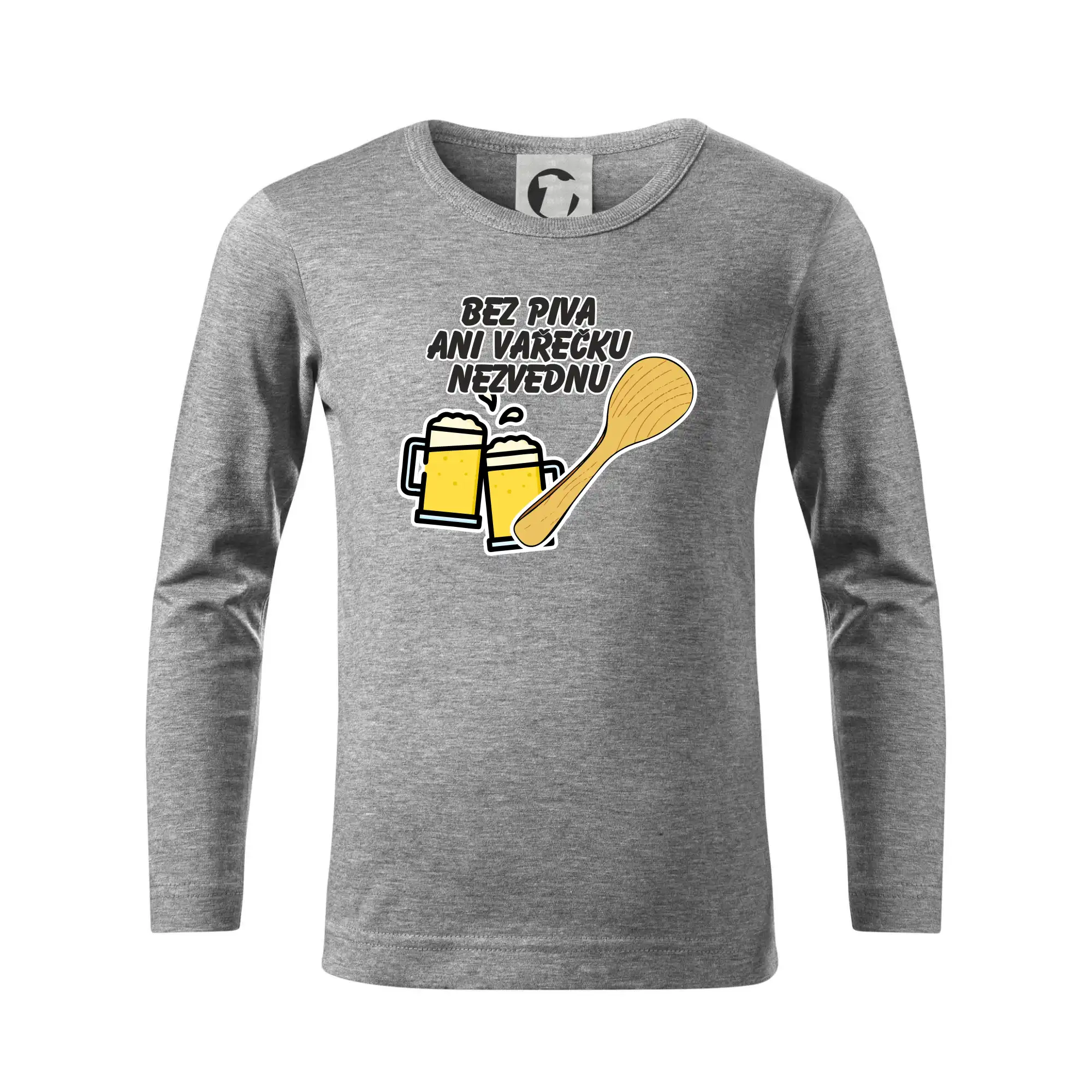 Vtipná tričká pre pivárov - Bez piva ani Varešku nezdvihnem - Tričko detské Long Sleeve