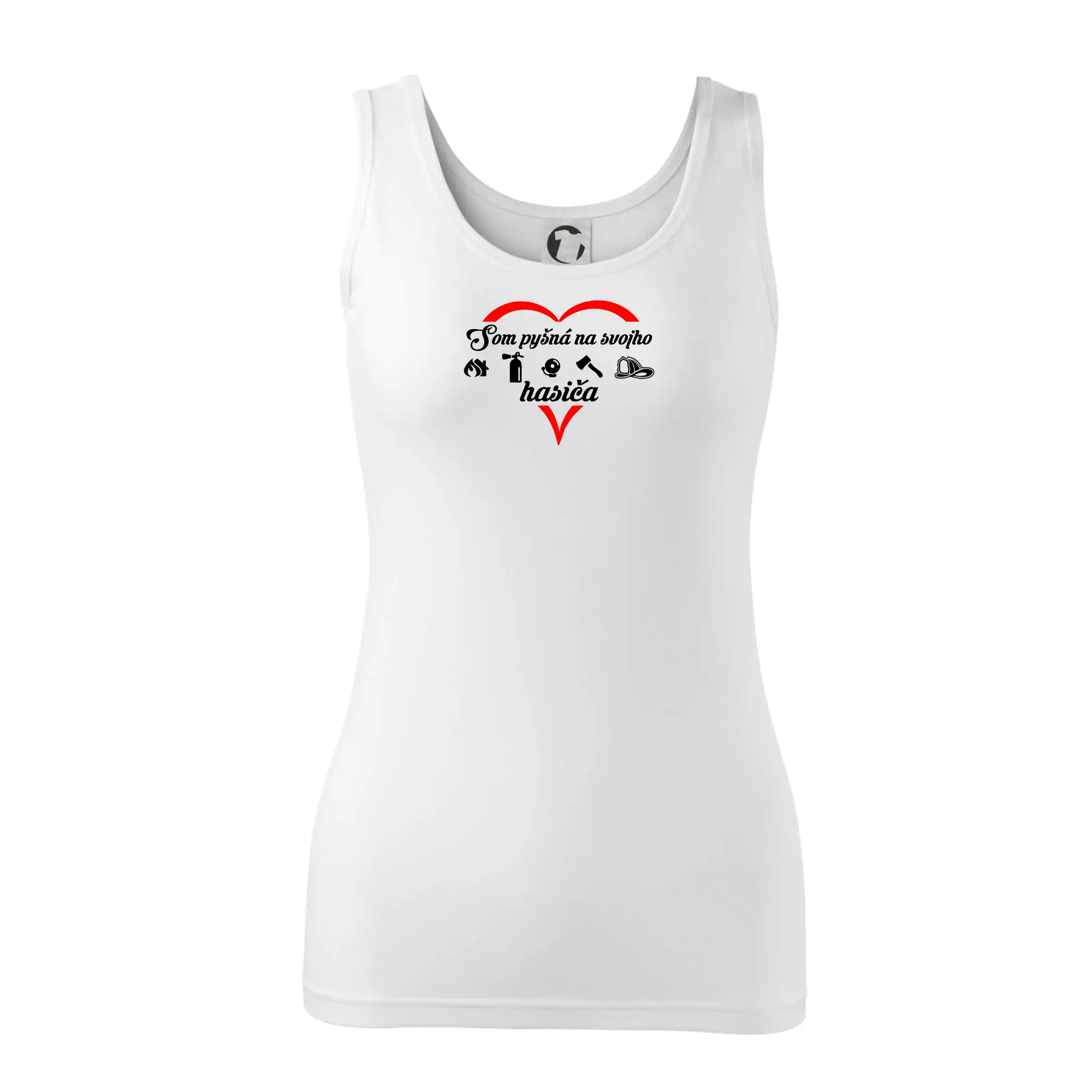 Originálne tričká pre hasičov - Som pyšná na hasiča - Dámske tielko