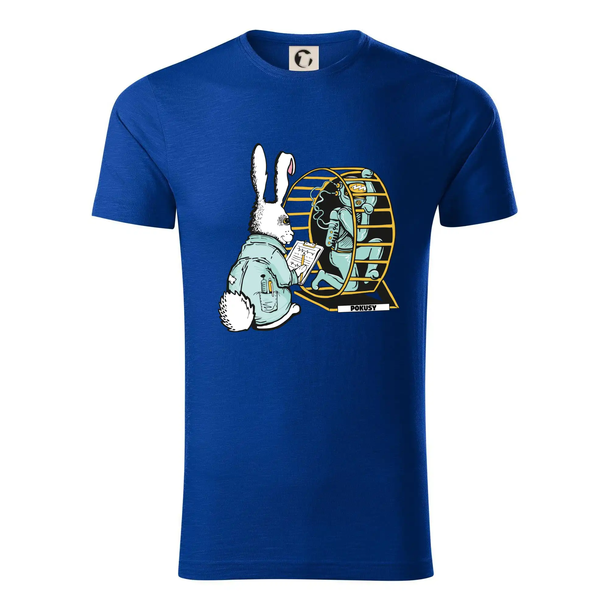 Tričká so zvieratami - Pokusy na ľuďoch (Pecka Design) - Tričko z organickej bavlny