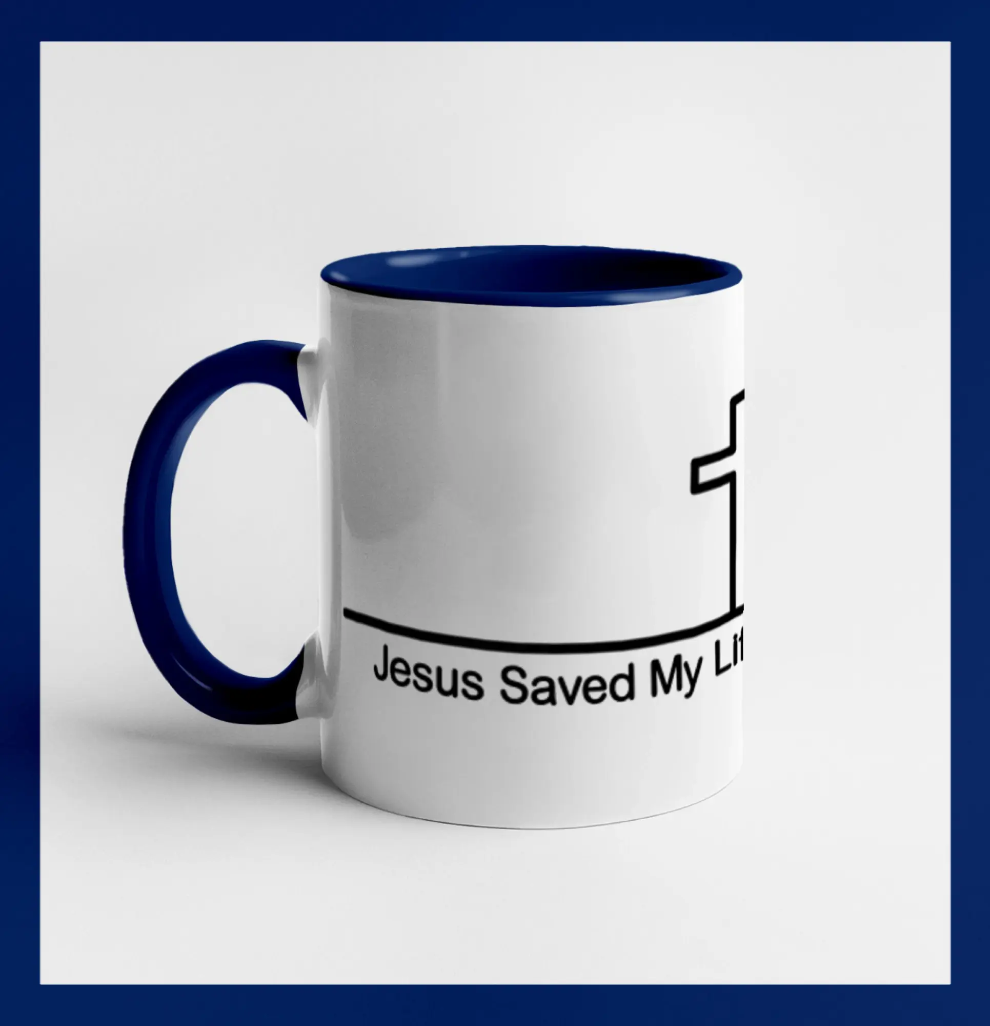 Jesus Saved My Life kríž ekg