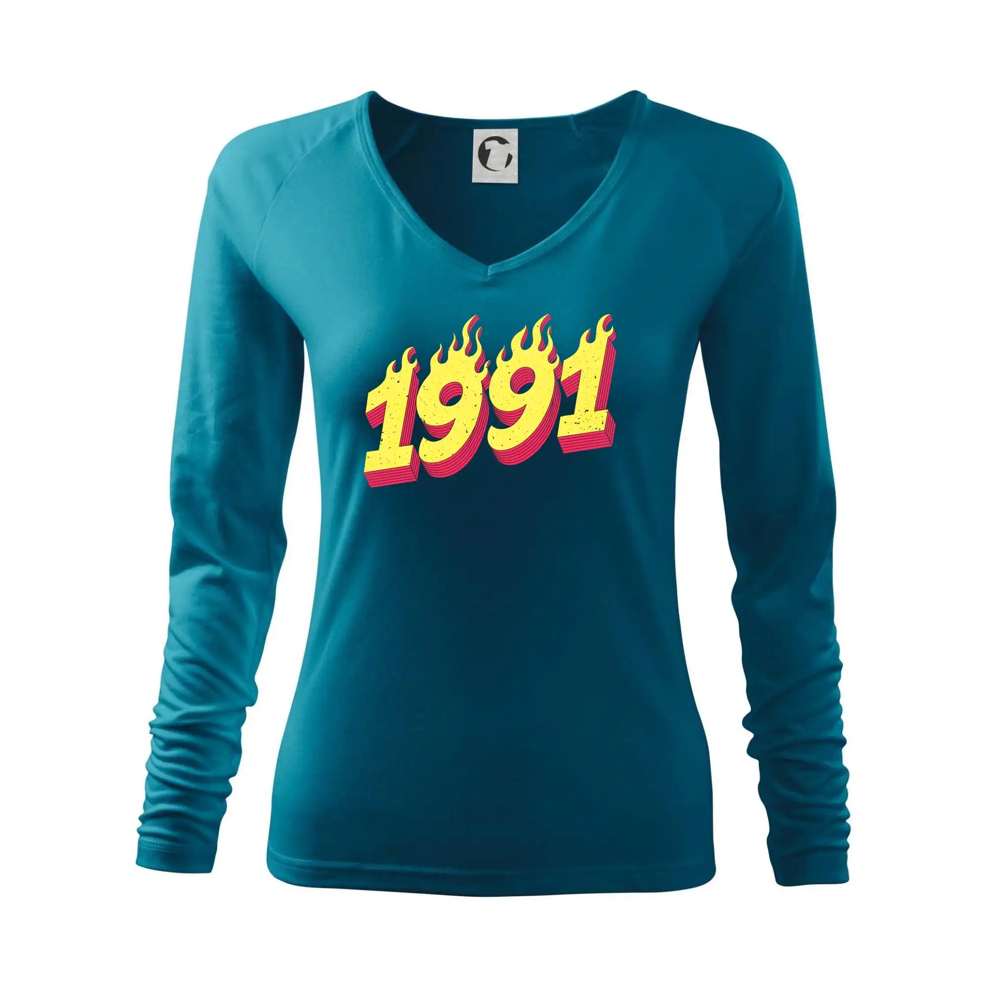 Trička s ročníkom 1991 - Narodeniny v ohni 1991 - Tričko dámske Elegance