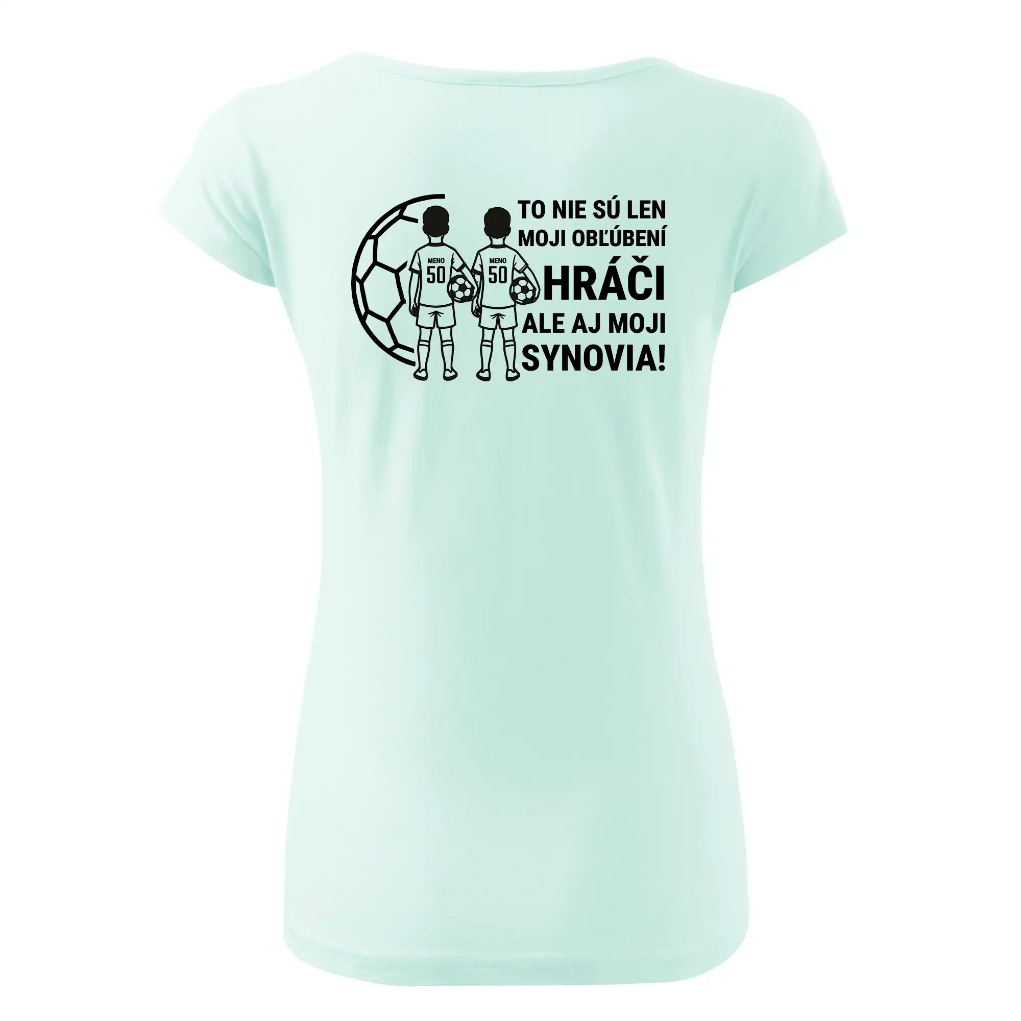 Futbalová mama - Dvaja synovia (vaše meno a číslo)
