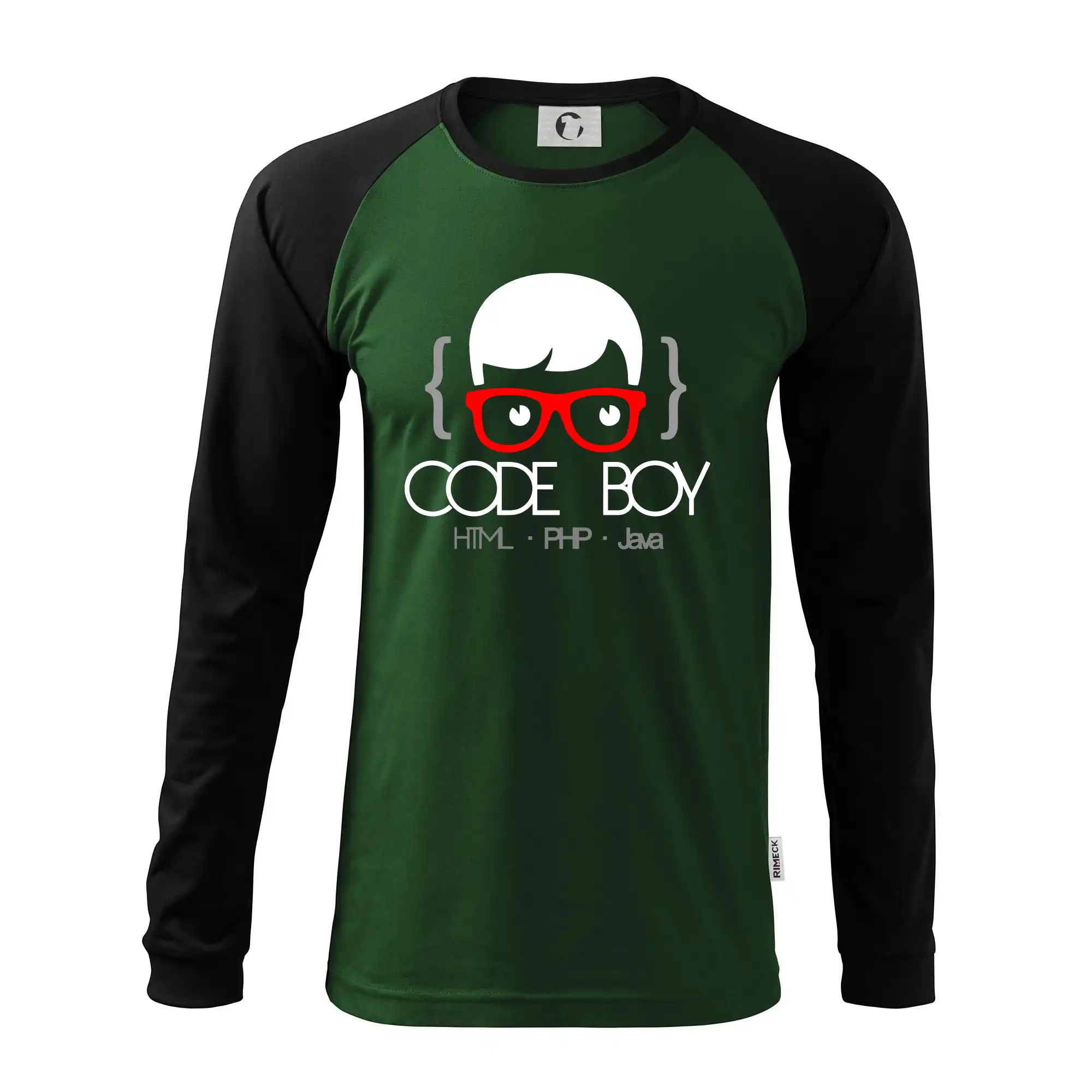 Tričká pre ajťákov - Code Boy - Pánske tričko s dlhým rukávom LS130