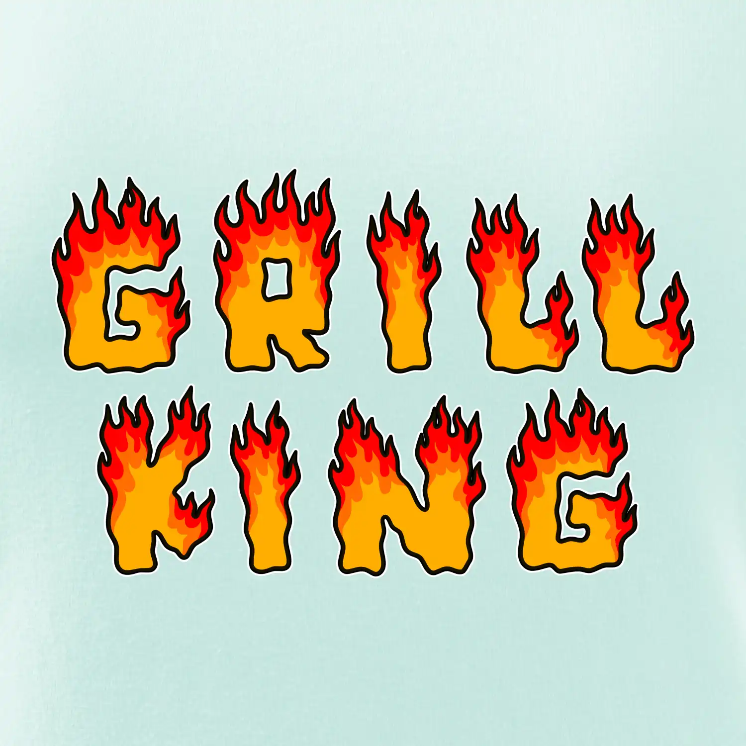 Grill King ohnivý nápis