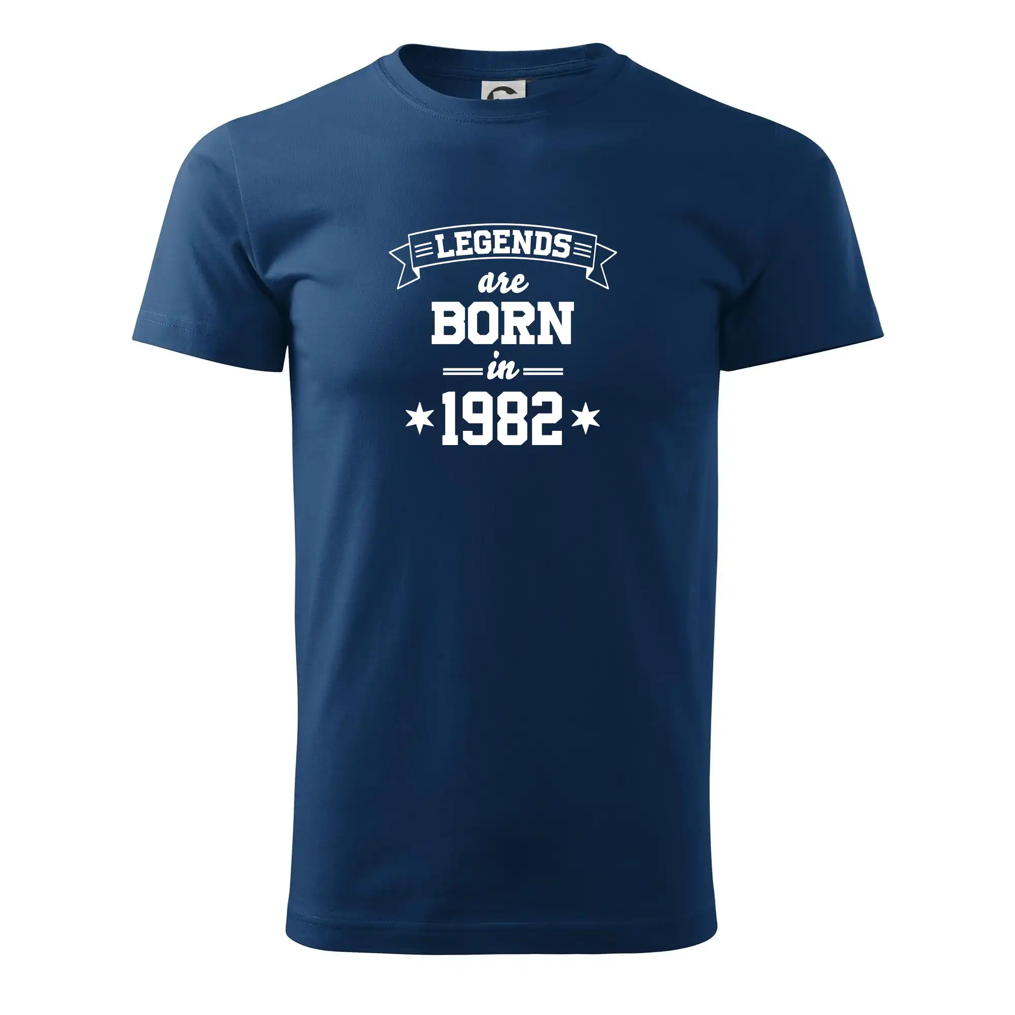 Trička s ročníkom 1982 - Legends are born in 1982 - Pánske tričko nižšej gramáže