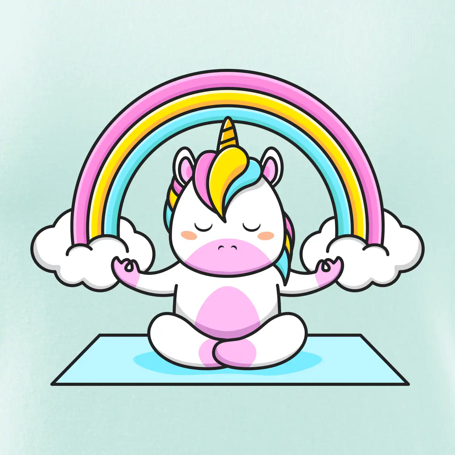 Yoga jednorožec - duha