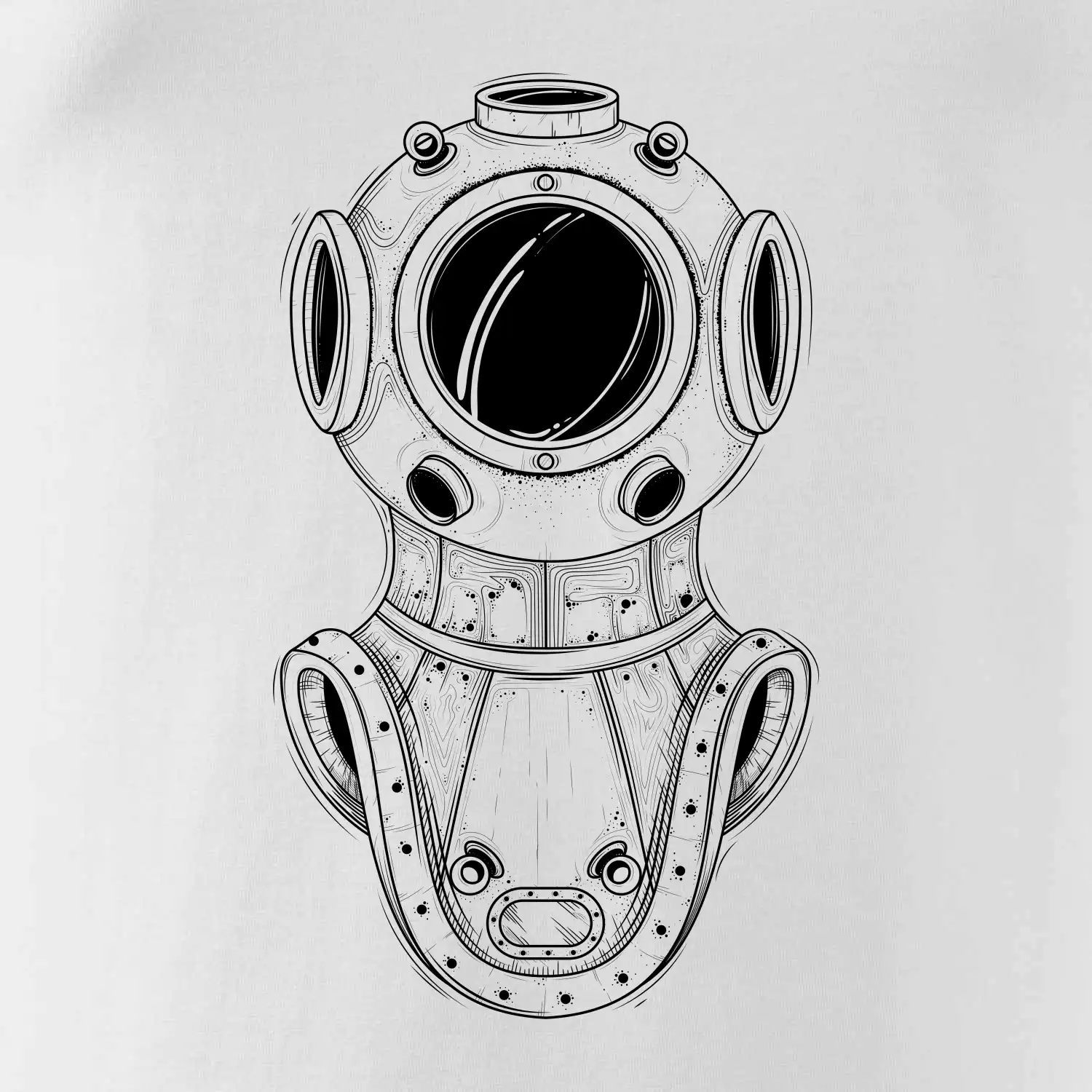 Potápěč - helma stará