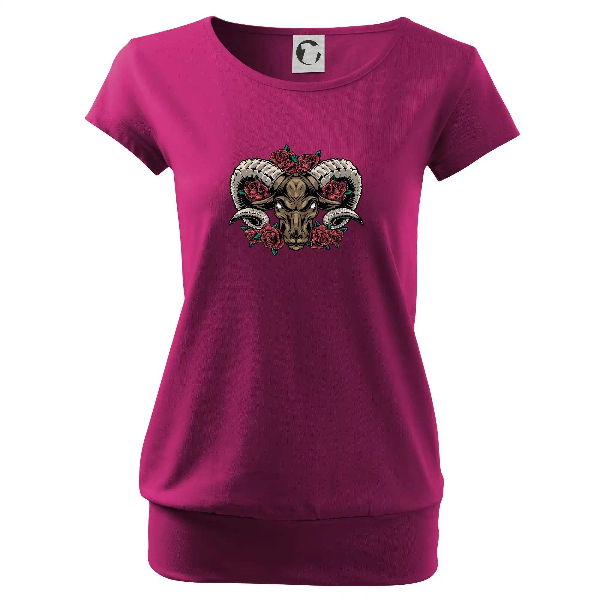 Hlava berana s růžemi