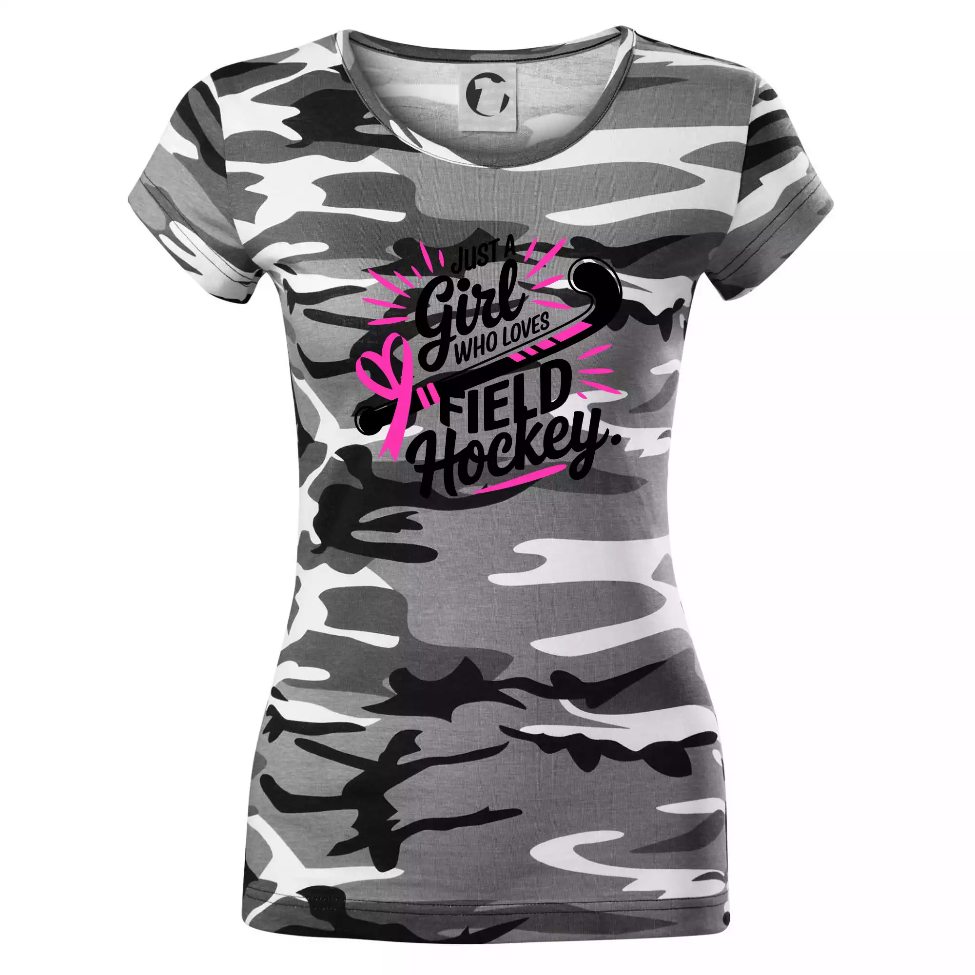 Just a girl who loves field hockey černo růžové