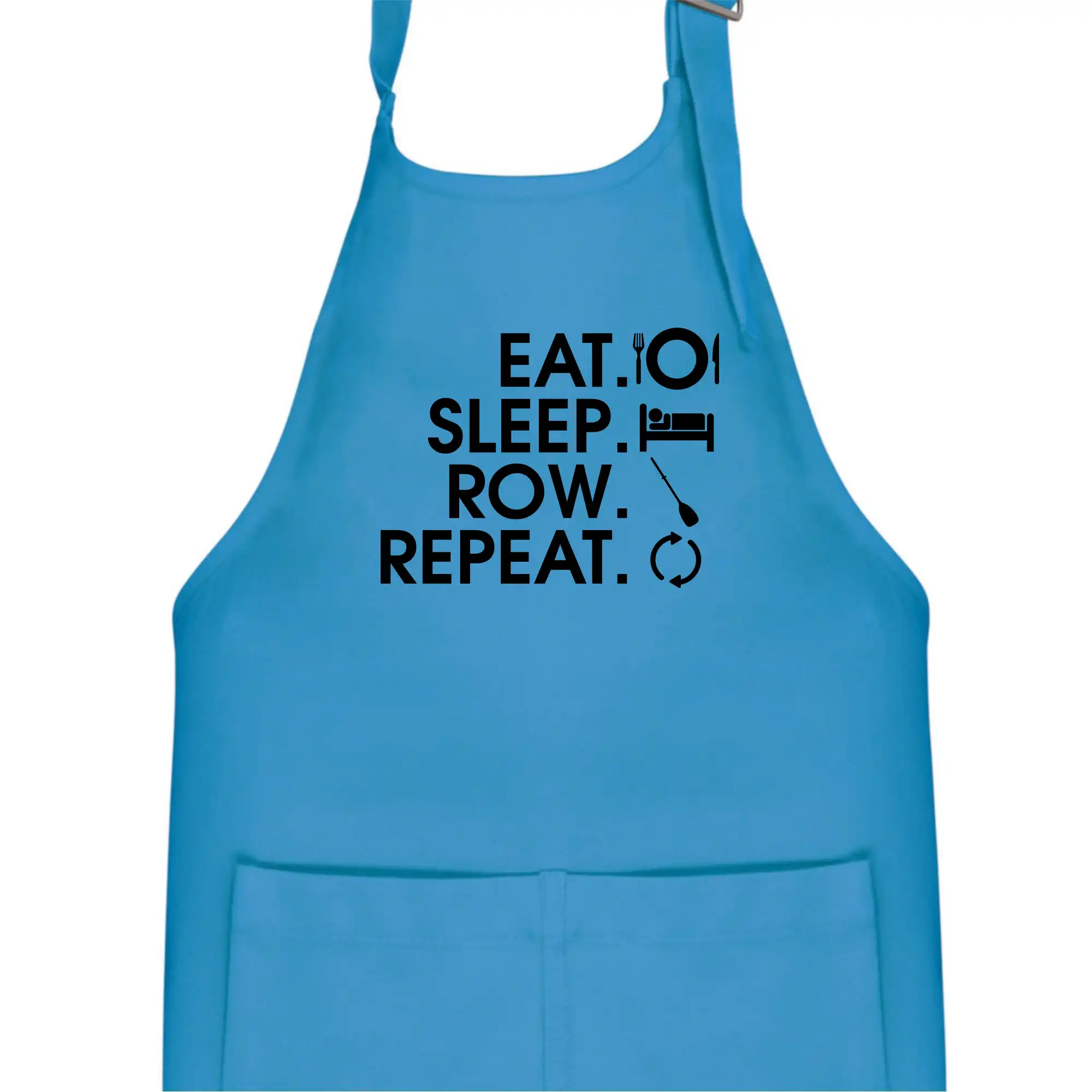 Vodácke tričká - Eat sleep row repeat - Detská zástera na varenie
