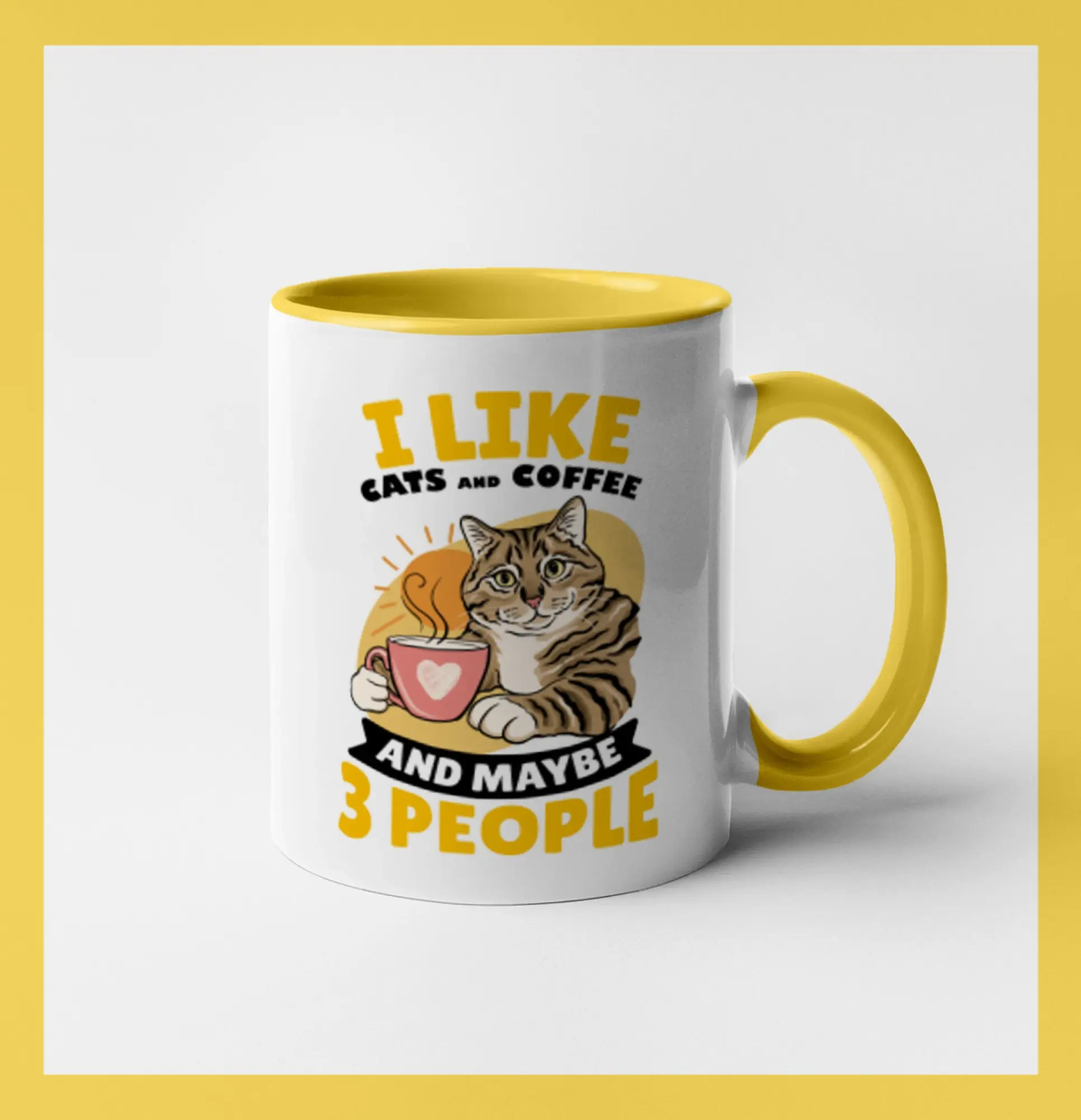 I like cats and coffee and maybe 3 people