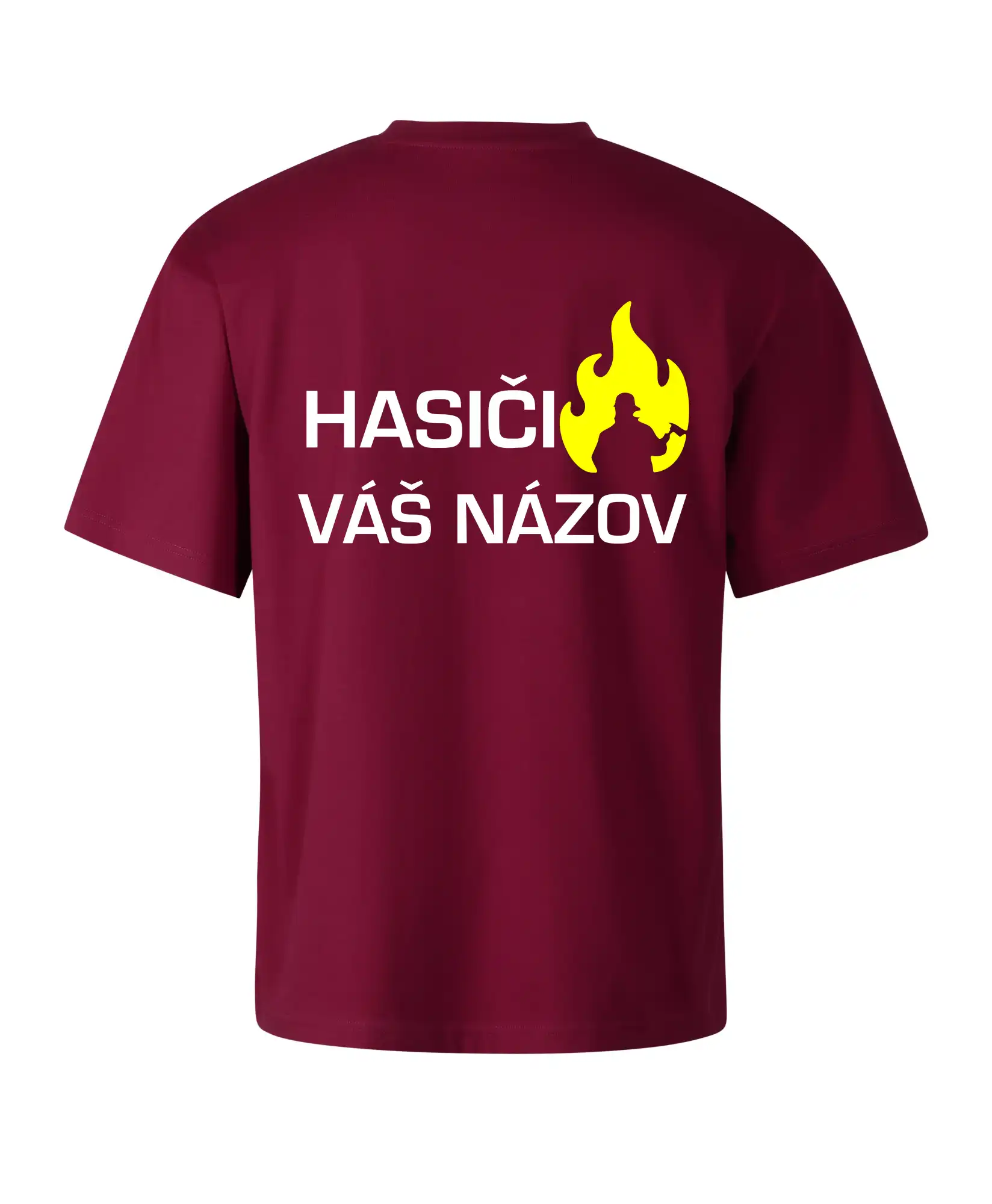 Hasiči - Váš názov - FLUO + Reflexná potlač