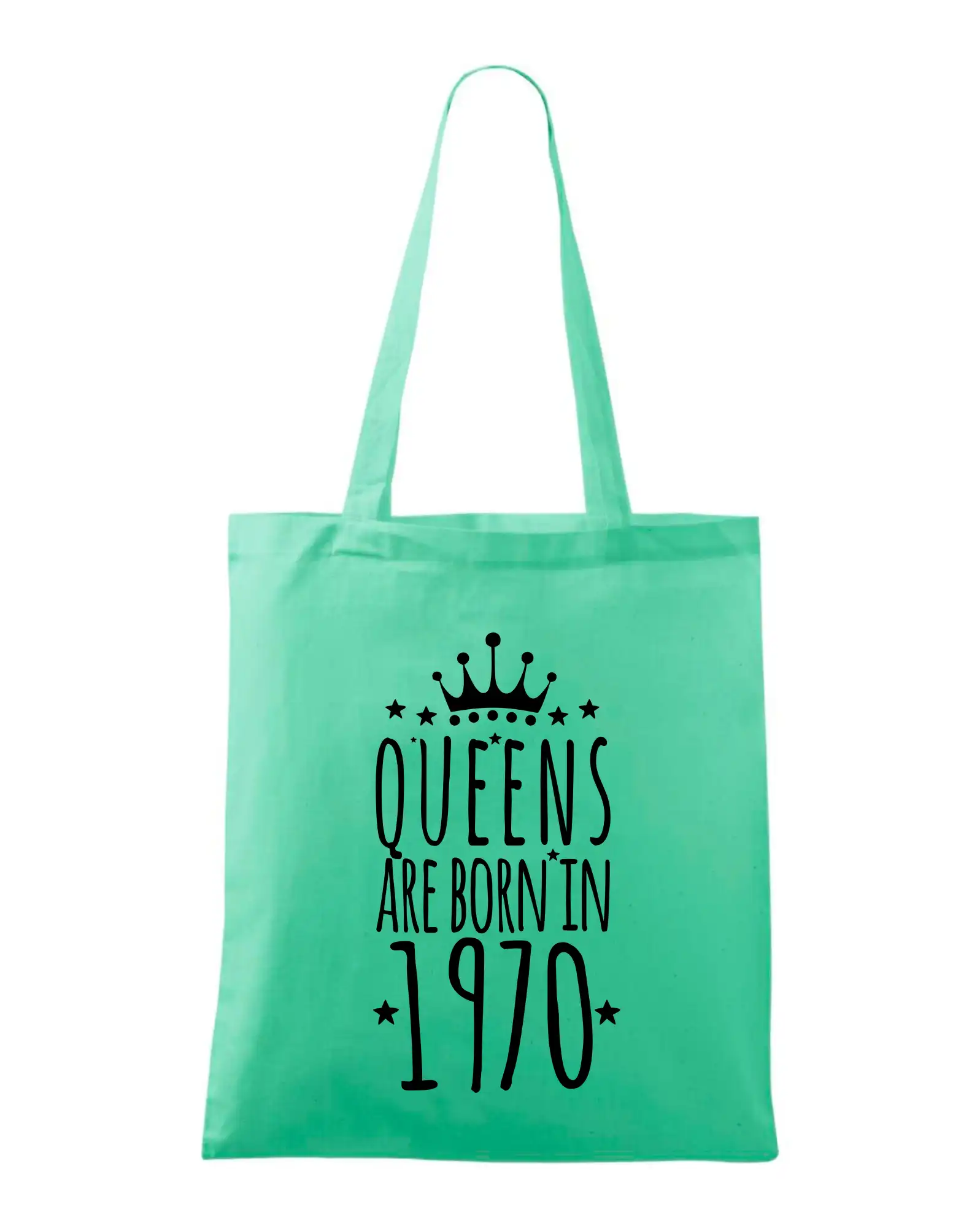 Trička s ročníkom 1970 - Queens are born in 1970 - Taška bavlnená