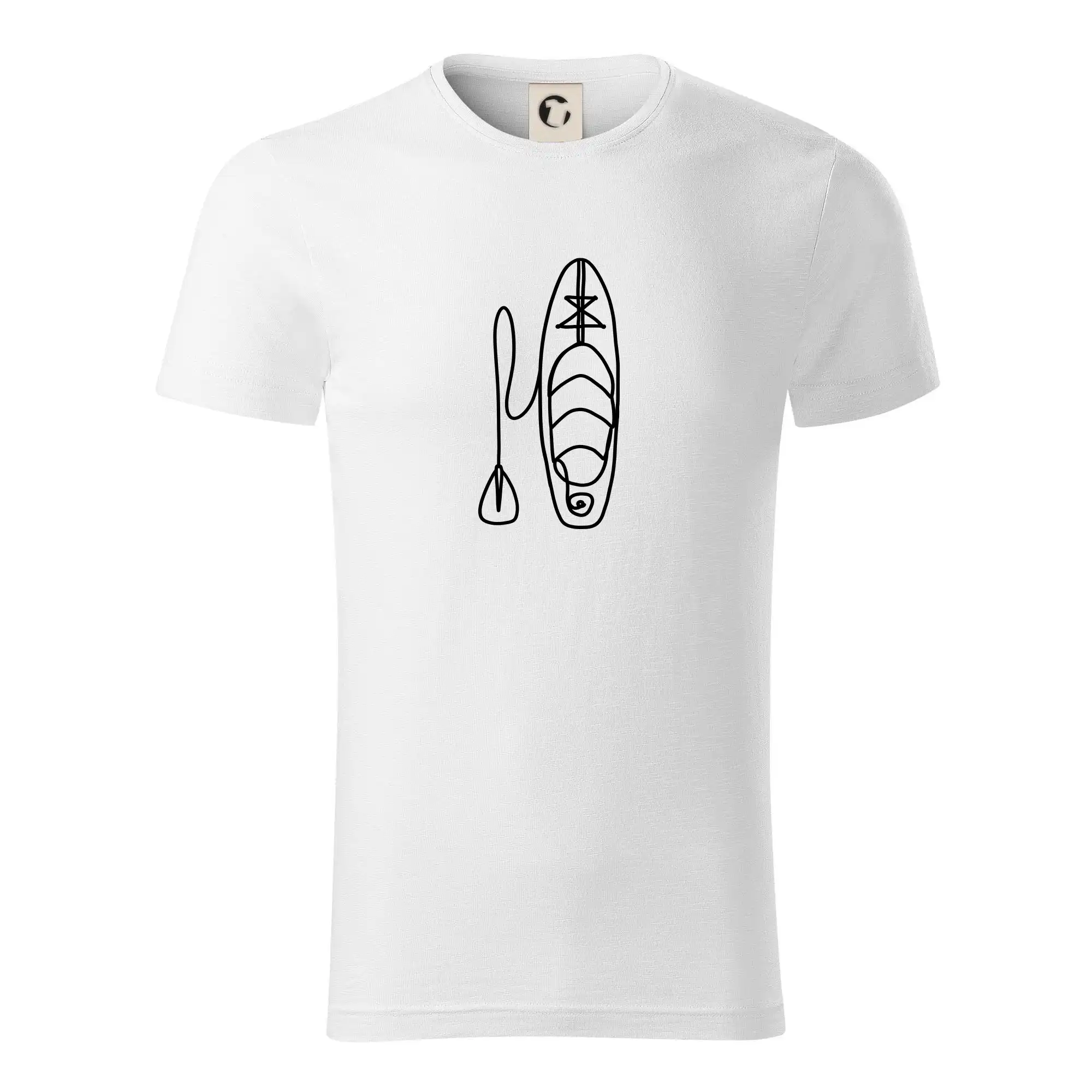 Surferske tričká - Paddleboard jedním tahem - Tričko z organickej bavlny