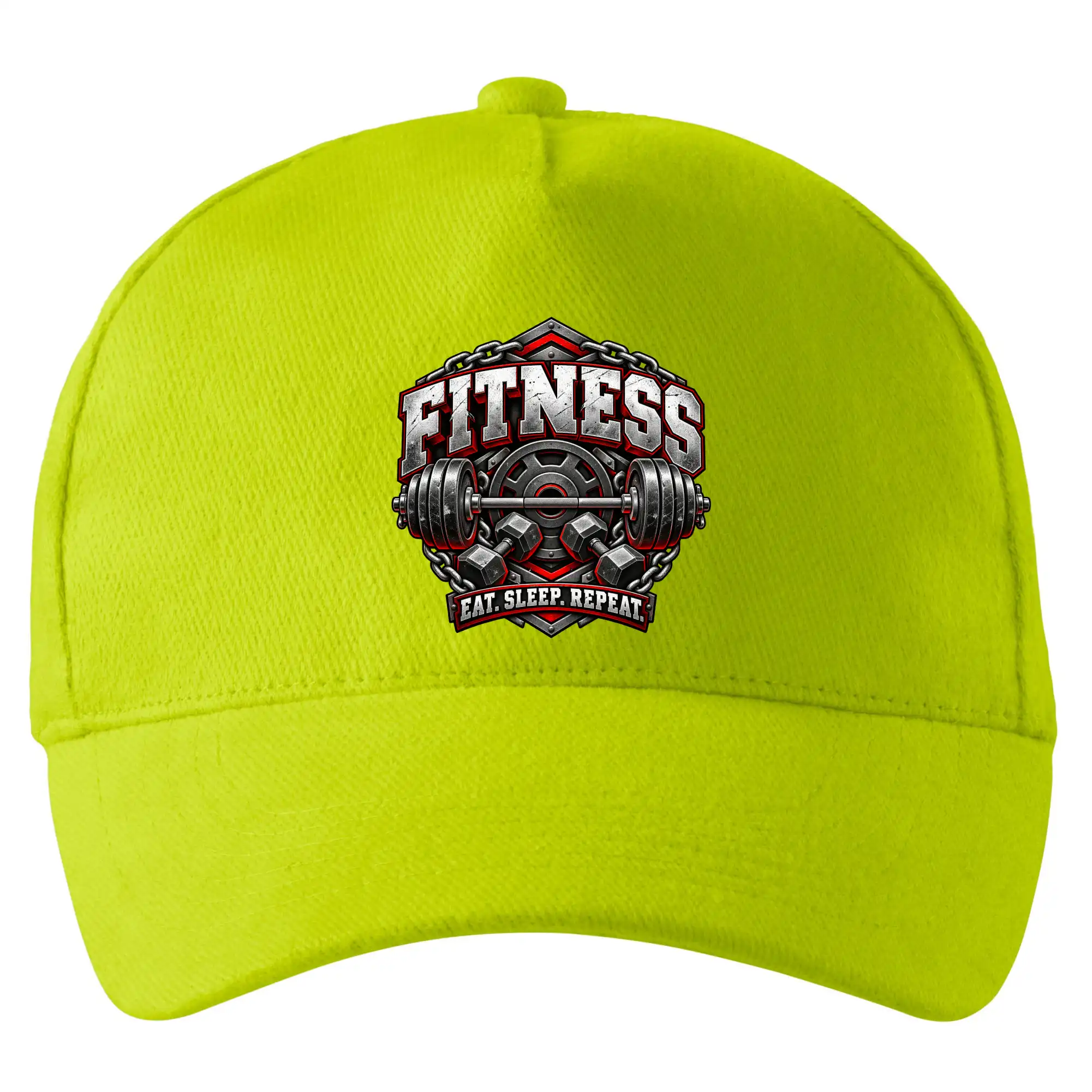 Fitness činka a závaží eat sleep repeat